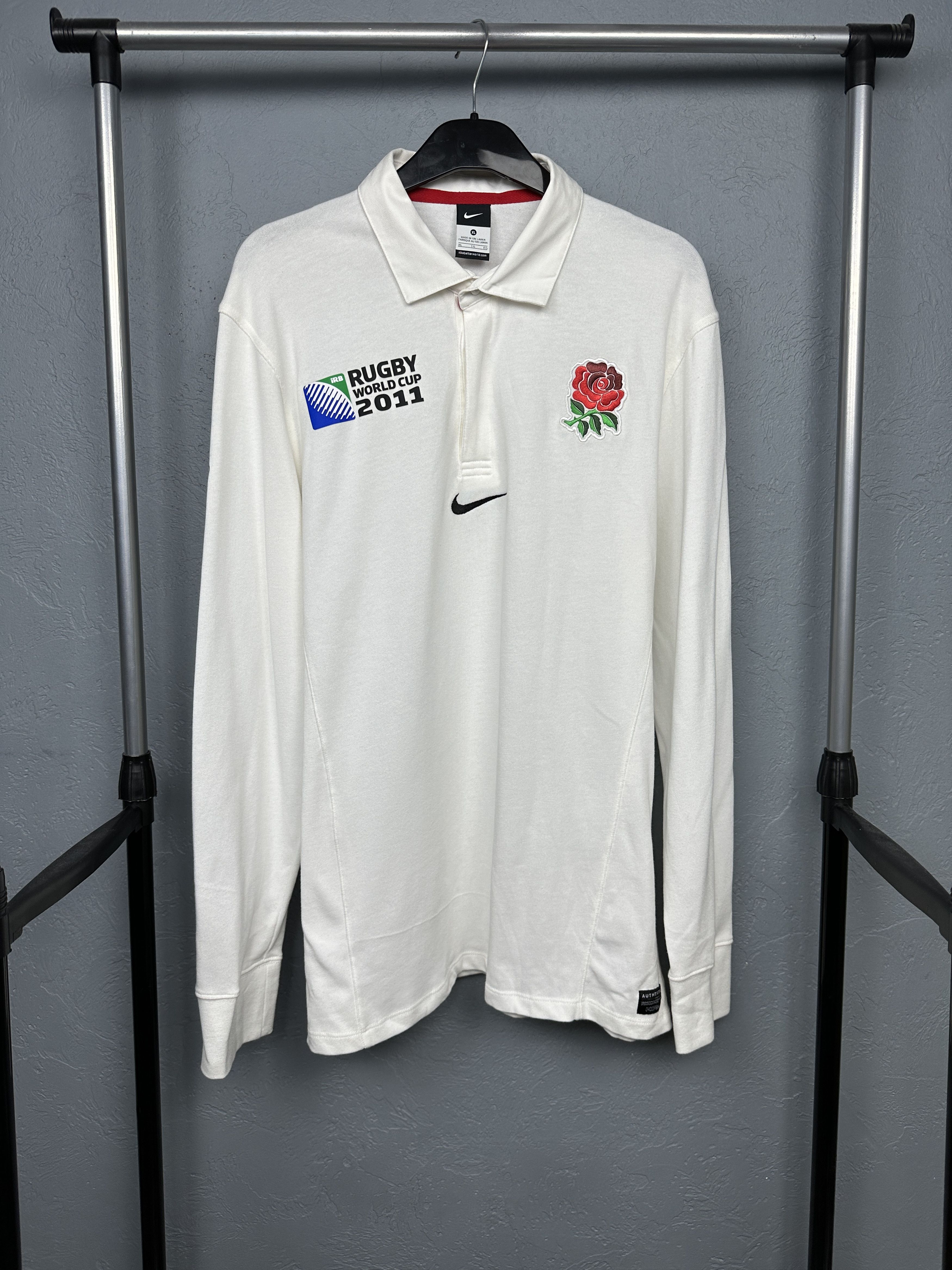 Nike Nike Vintage Rugby Long Sleeve Polo Shirt Y2K Swoosh Size US XL / EU 56 / 4 - 1 Thumbnail