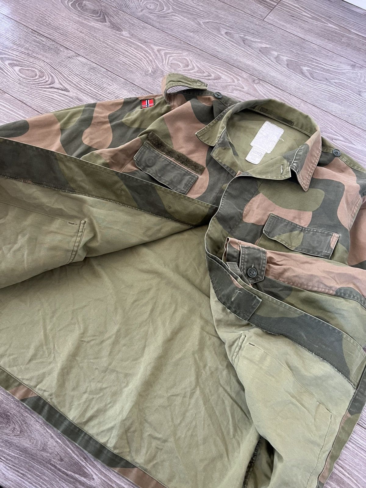 Vintage VINTAGE ‼️ Norwegian Camo NATO Army Tactical Jacket Size US M / EU 48-50 / 2 - 20 Thumbnail