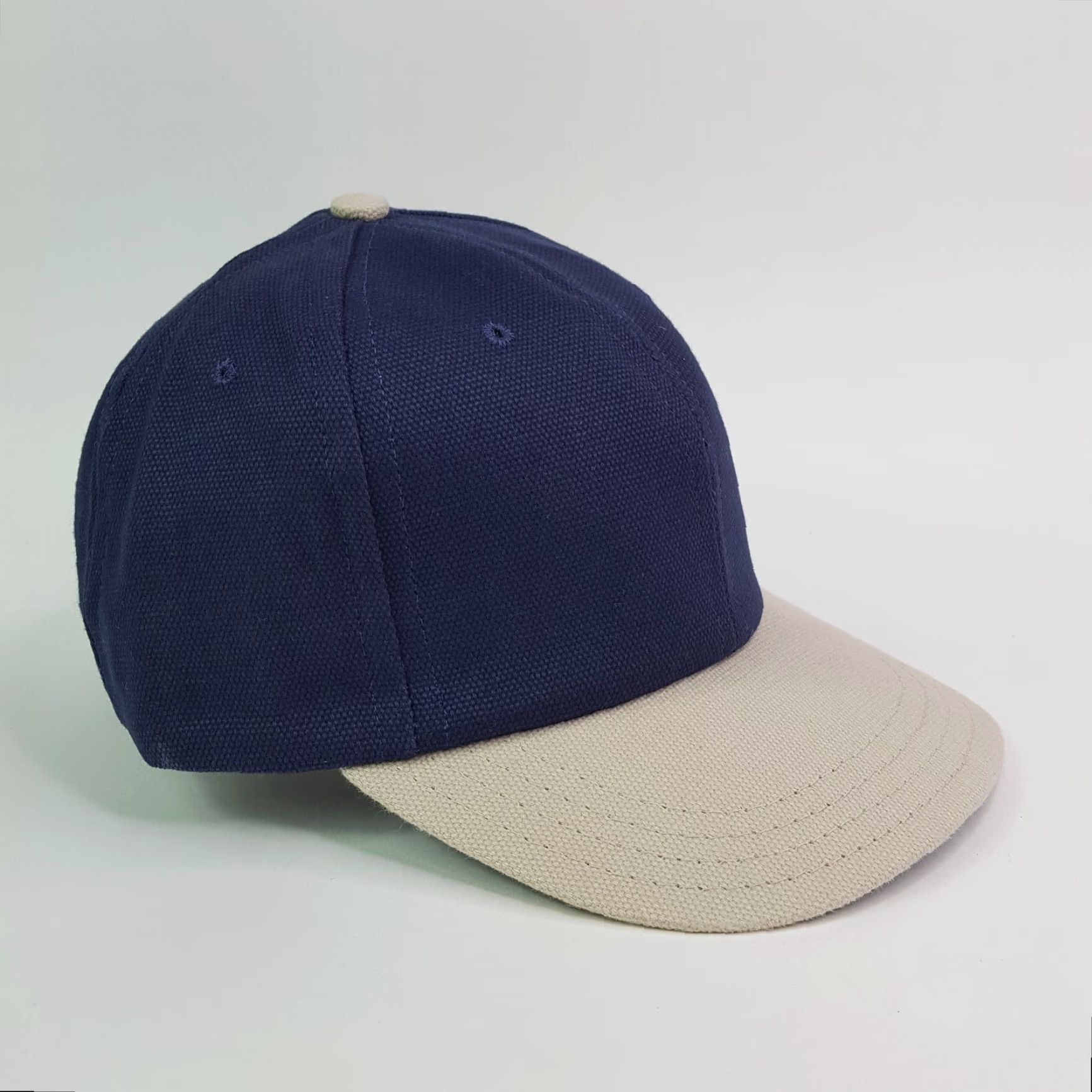 Vintage VINTAGE Town Talk Navy Blue Adjustable USA Hat Baseball Cap Men Casual 90s Retro Sports Embroidered Lightweight Knit Cotton Blend Solid Blue Cap Size ONE SIZE - 3 Thumbnail