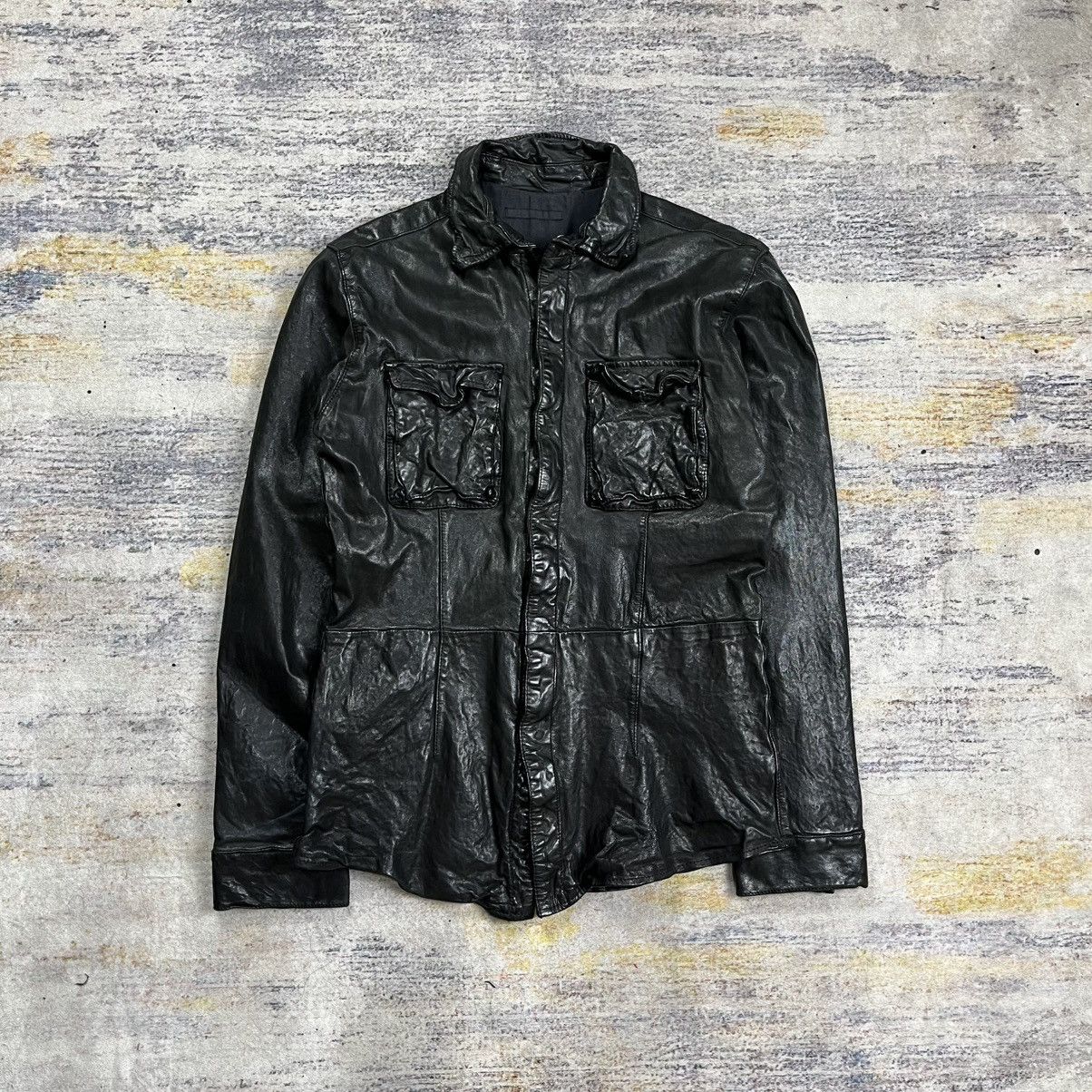 Isamu Katayama Backlash Luva tram wrinkled leather jacket guidi ccp style Size US M / EU 48-50 / 2 - 1 Thumbnail