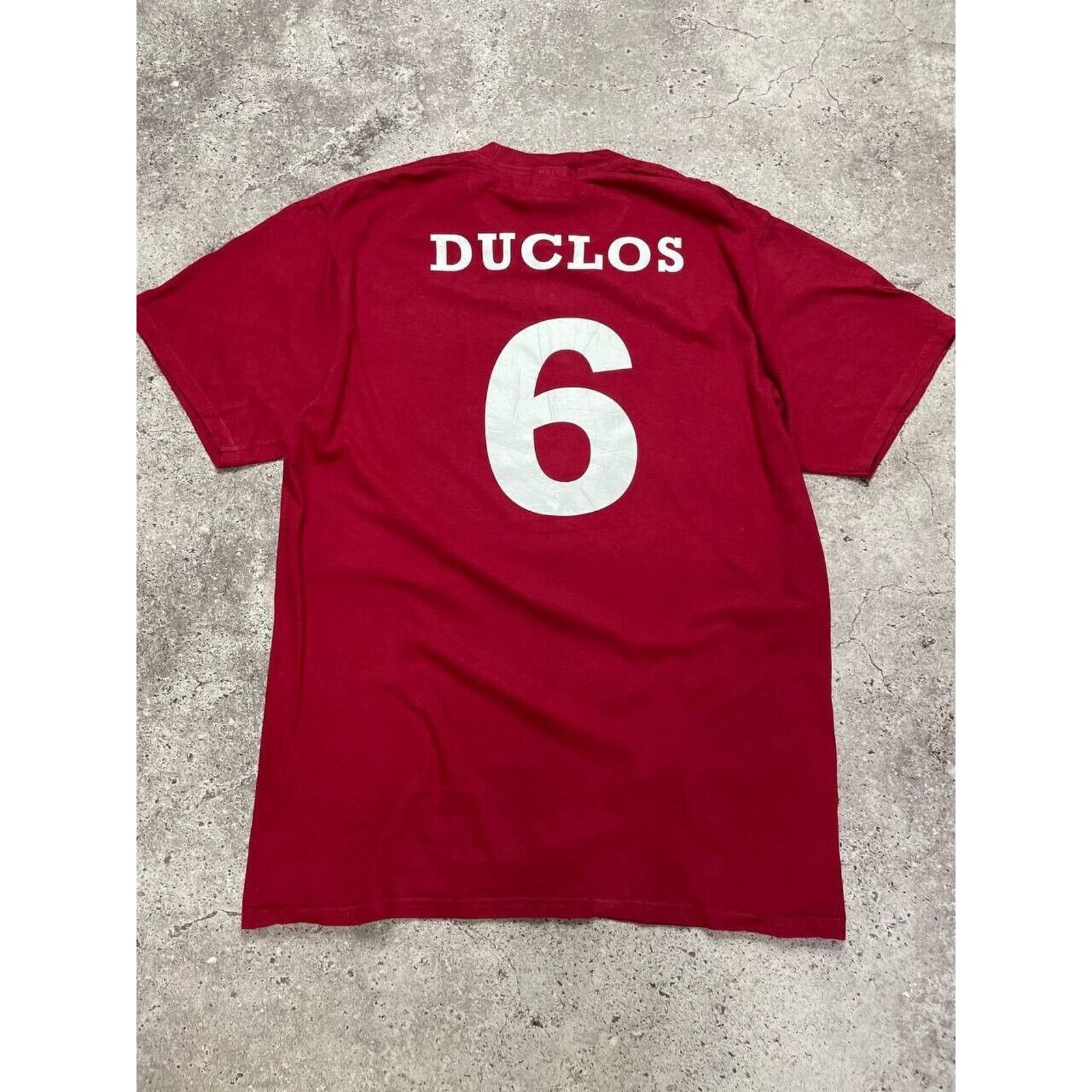 Vintage Vintage Bethlehem Volleyball T-Shirt Red M Duclos #6 Team Size US M / EU 48-50 / 2 - 6 Thumbnail