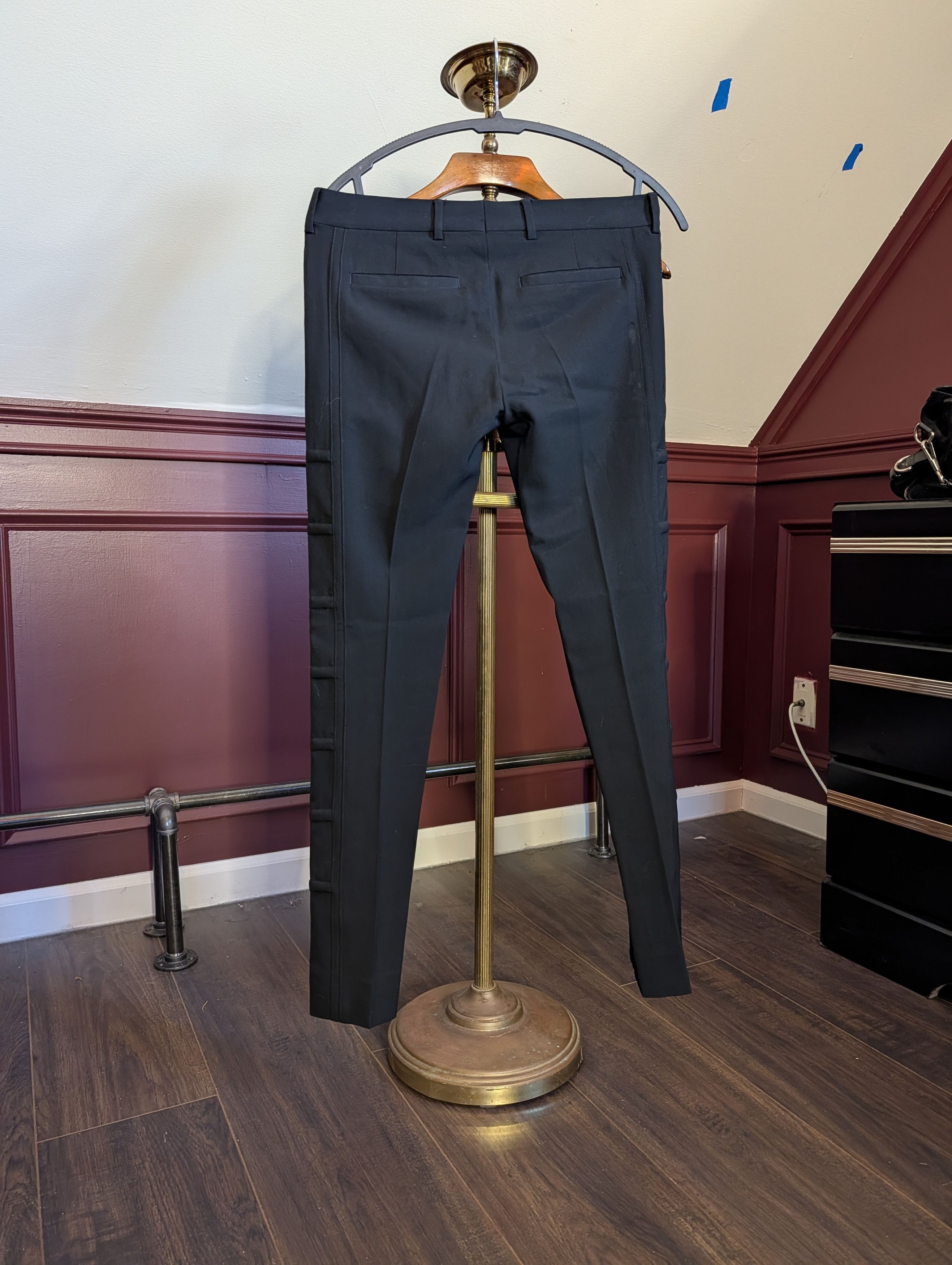 Dior FW 2008 KVA ridged side cummerbund runway pants 44 Size US 29 - 9 Thumbnail