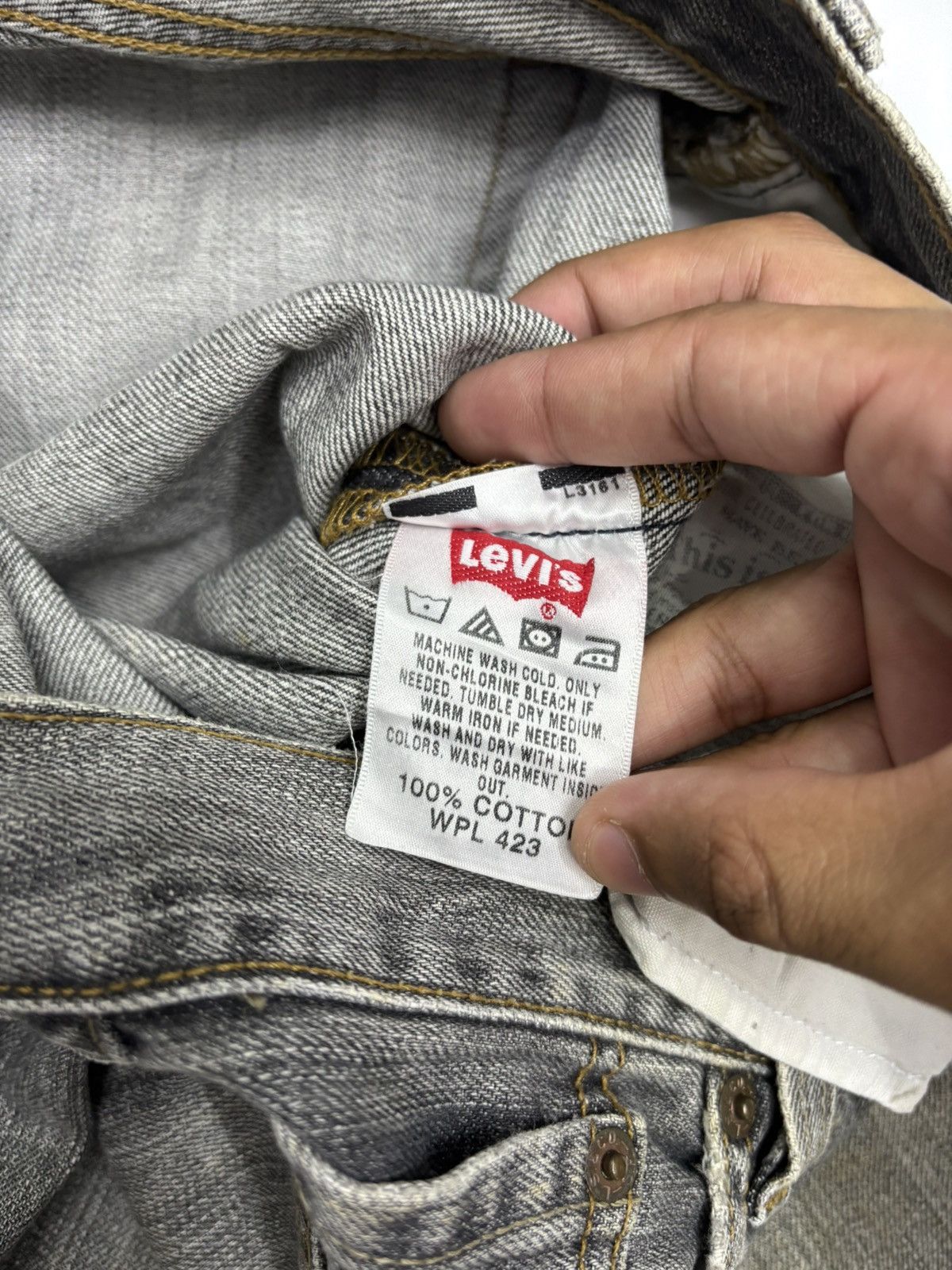 Engineered Garments × Levi's 💥VINTAGE LEVIS 501 FADED BLACK DISTRESSED DENIM JEANS Size US 29 - 12 Thumbnail