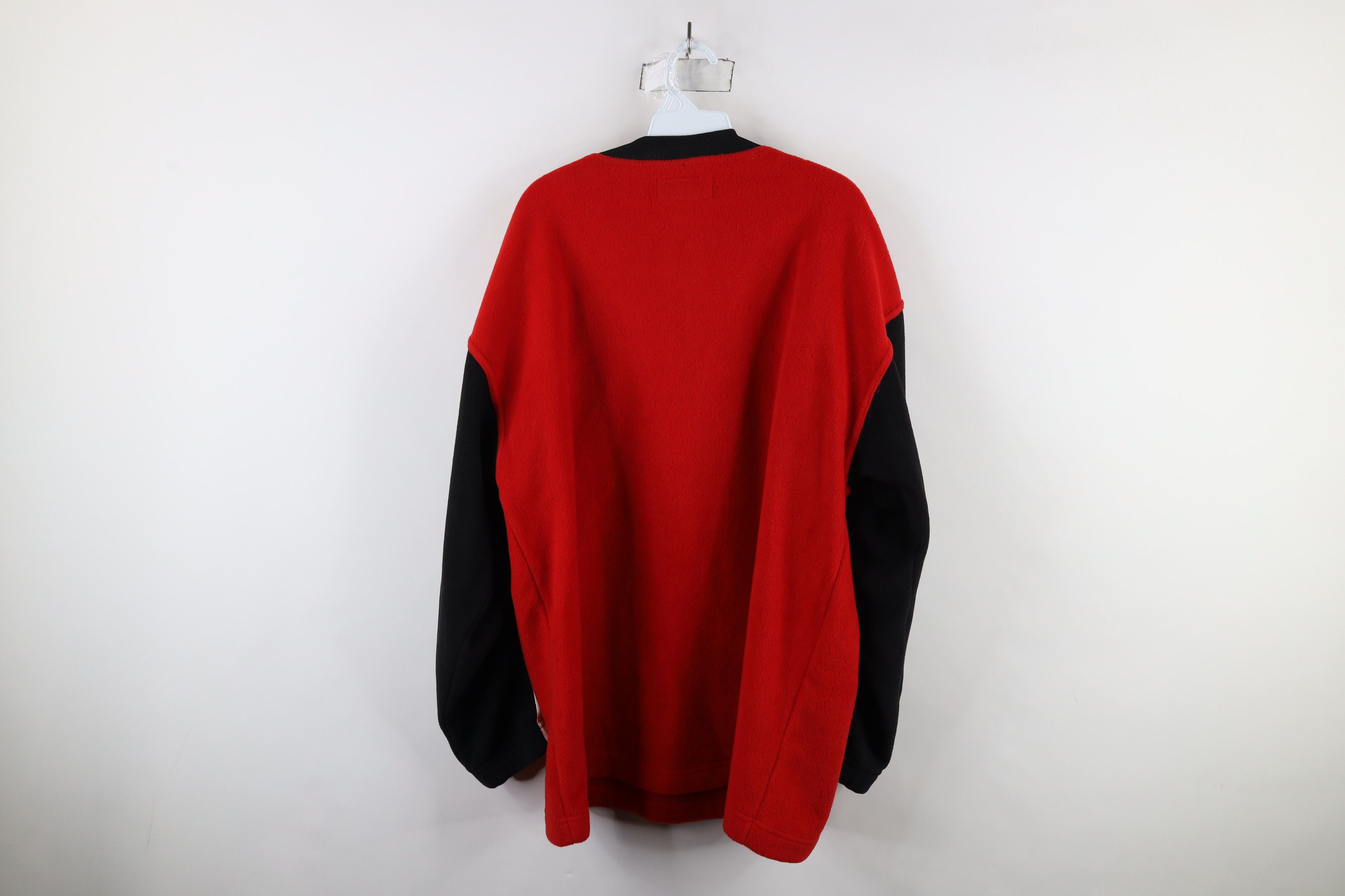Vintage Vintage 90s Wings Hockey Half Zip Fleece Pullover Sweater Size US L / EU 52-54 / 3 - 9 Thumbnail