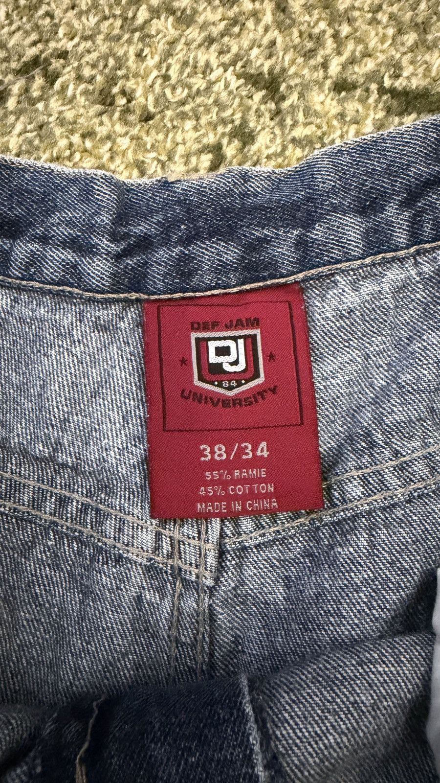 Other Vintage Y2K Def Jam University Straight Leg Jeans Size US 38 / EU 54 - 3 Thumbnail