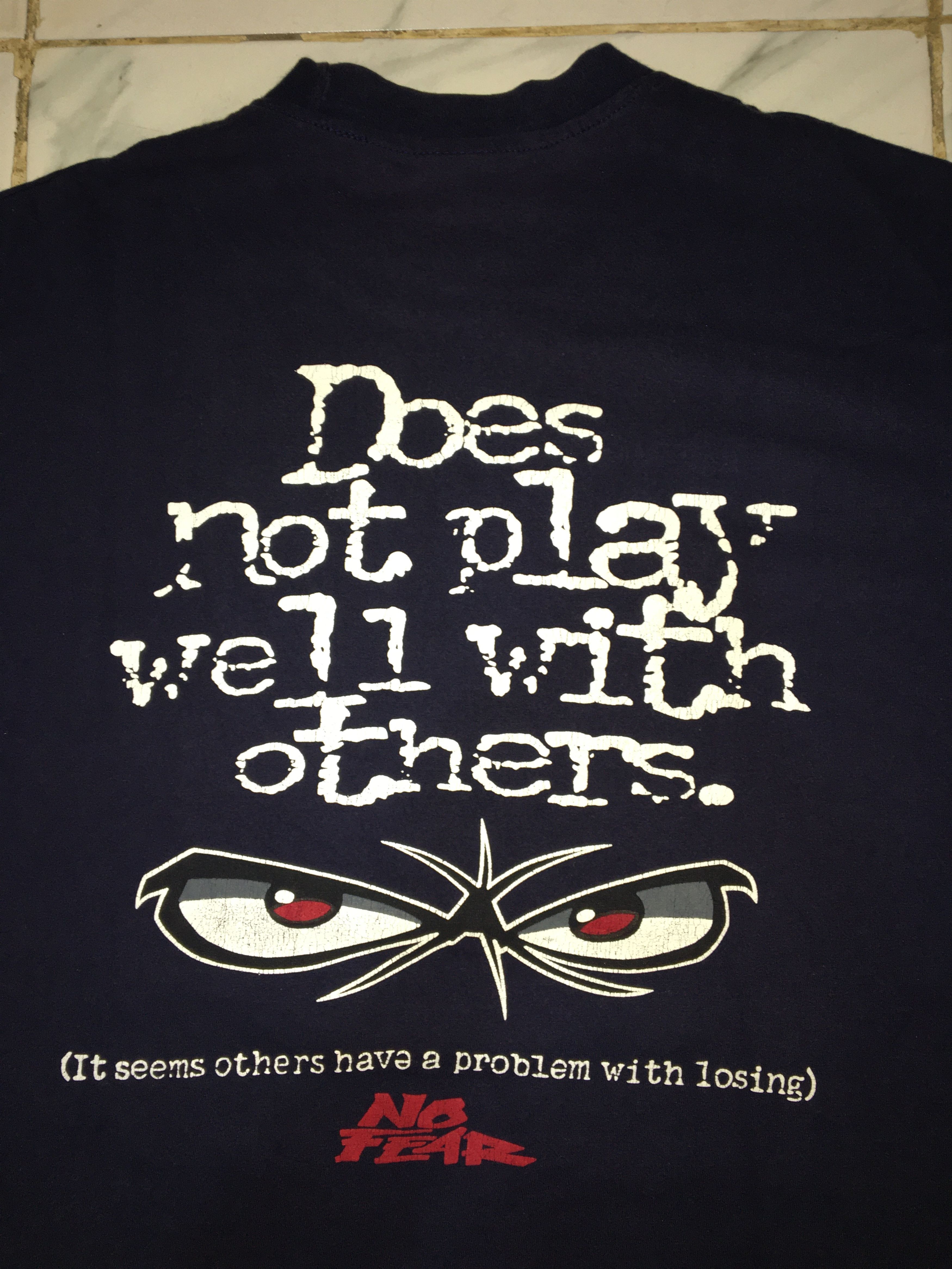 No Fear Vintage No Fear Tshirt Size US L / EU 52-54 / 3 - 3 Thumbnail