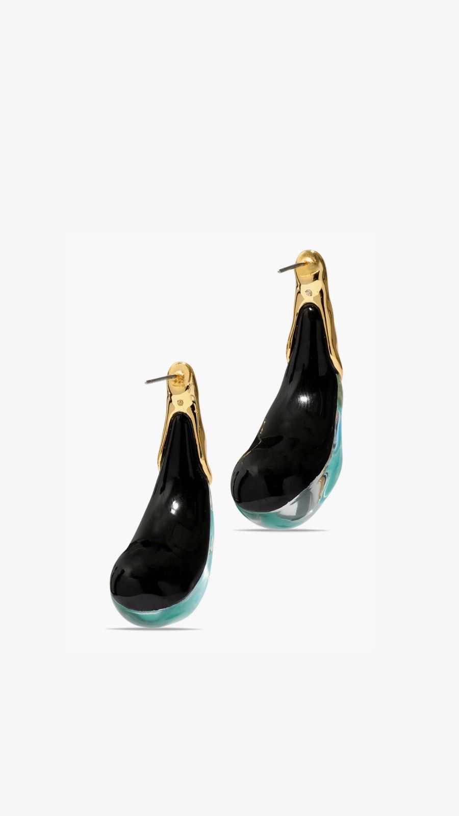 Alexis Bittar Alexis Bittar Liquid Lucite Arched Large Drop Earrings Size ONE SIZE - 2 Thumbnail