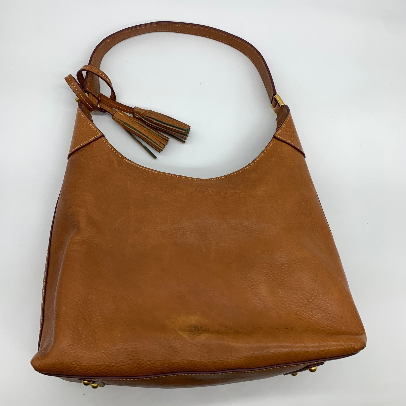Dooney & Bourke Dooney & Bourke Hobo Shoulder Bag Florentine Leather Size ONE SIZE - 2 Thumbnail