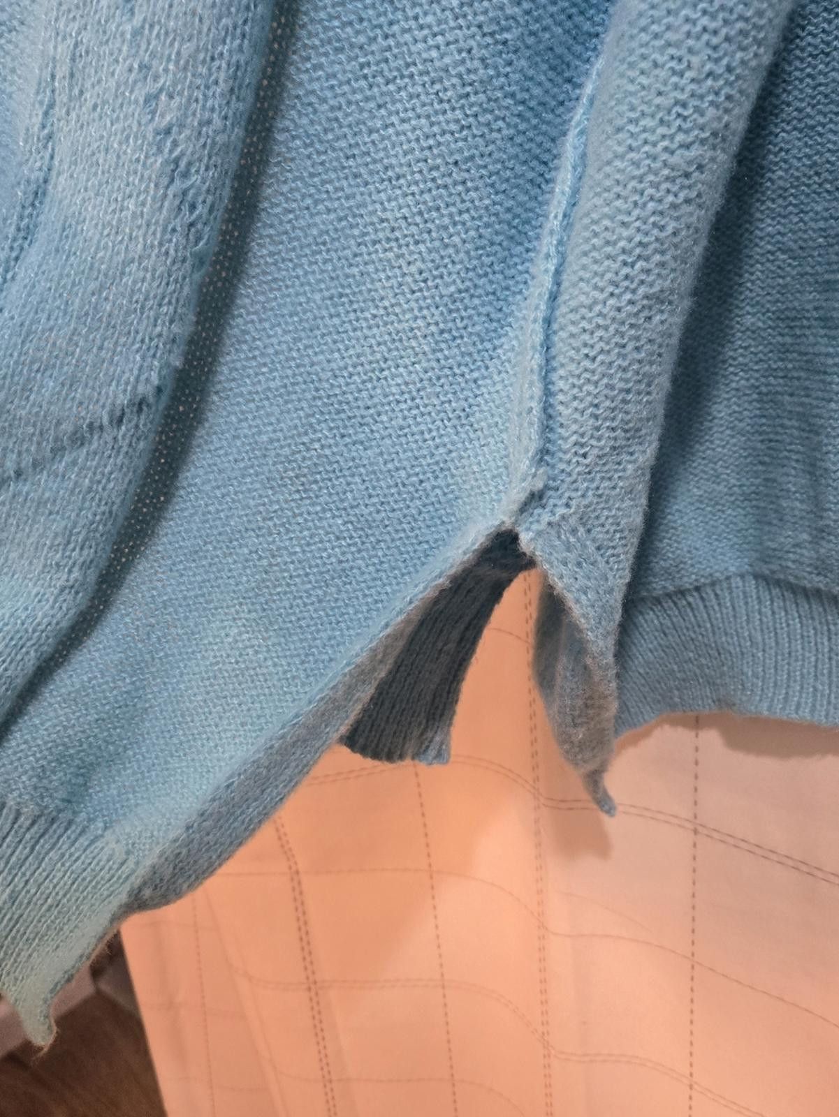 Other Blue Chunky Knit Cardigan Size XXL / US 16-18 / IT 52-54 - 5 Thumbnail