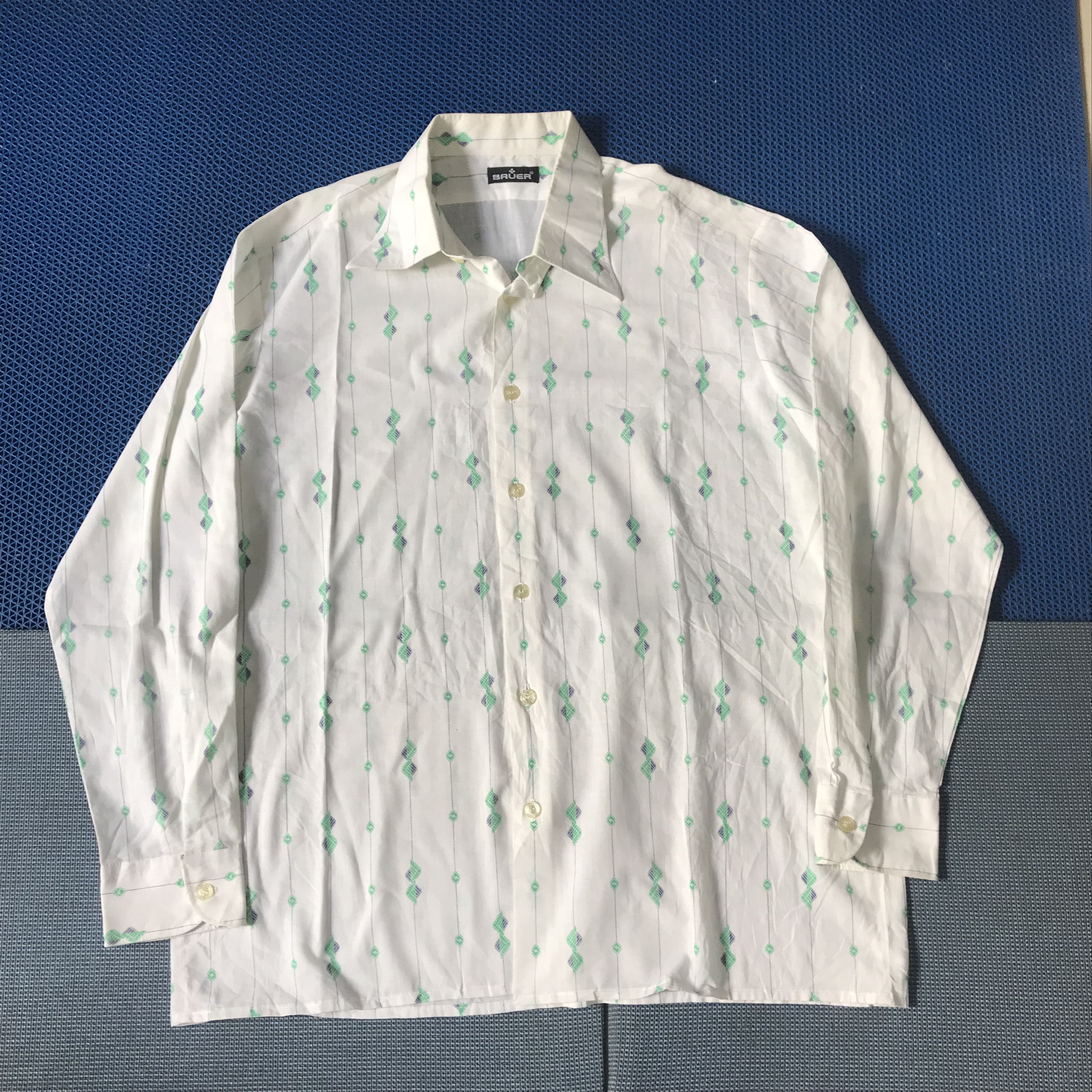 Vintage Vintage Classic Germany 70s Shirt Bauer Dandy shirt sheer Size US M / EU 48-50 / 2 - 4 Thumbnail