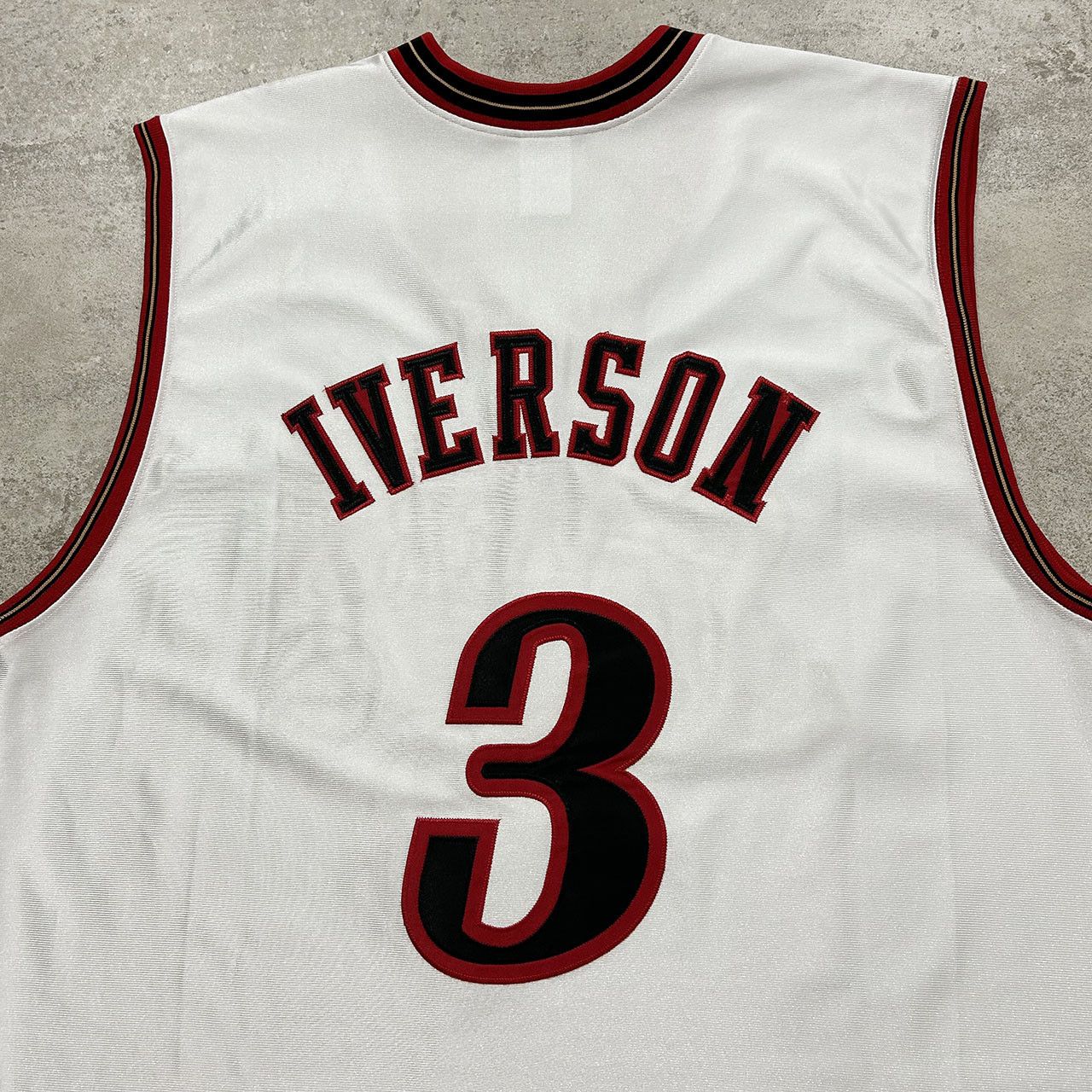 Champion × NBA × Vintage VTG NBA ALLEN IVERSON PHILADELPHIA 76ERS AUTHENTIC JERSEY Size US XL / EU 56 / 4 - 3 Thumbnail