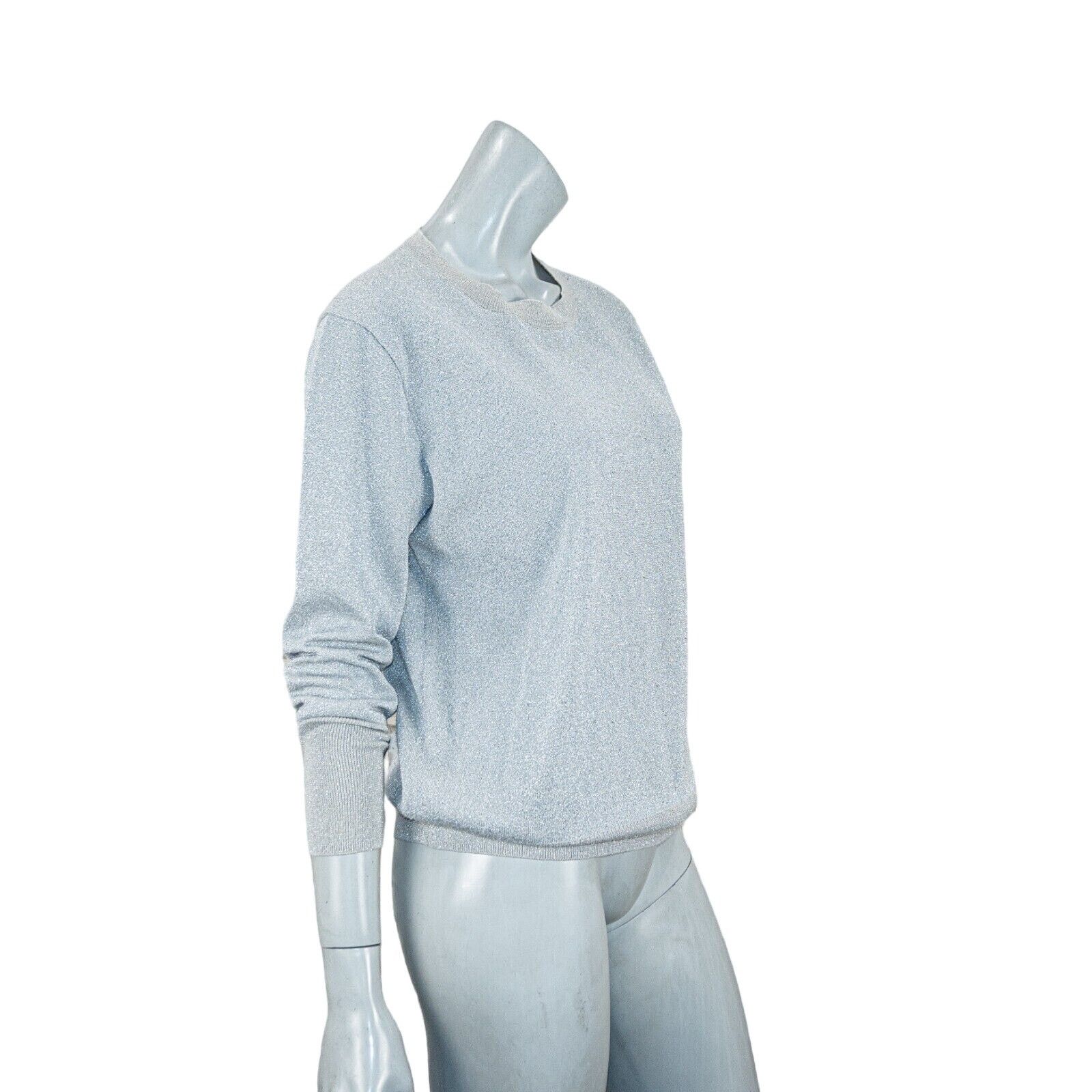 J.Crew J.Crew Collection Metallic sparkle Crew Pullover gray Small Size S / US 4 / IT 40 - 4 Thumbnail