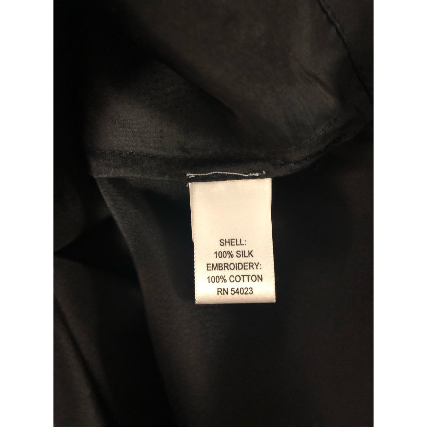 Banana Republic Banana Republic Women’s Black Silk Formal Embroidered Tie in Size XS / US 0-2 / IT 36-38 - 8 Thumbnail