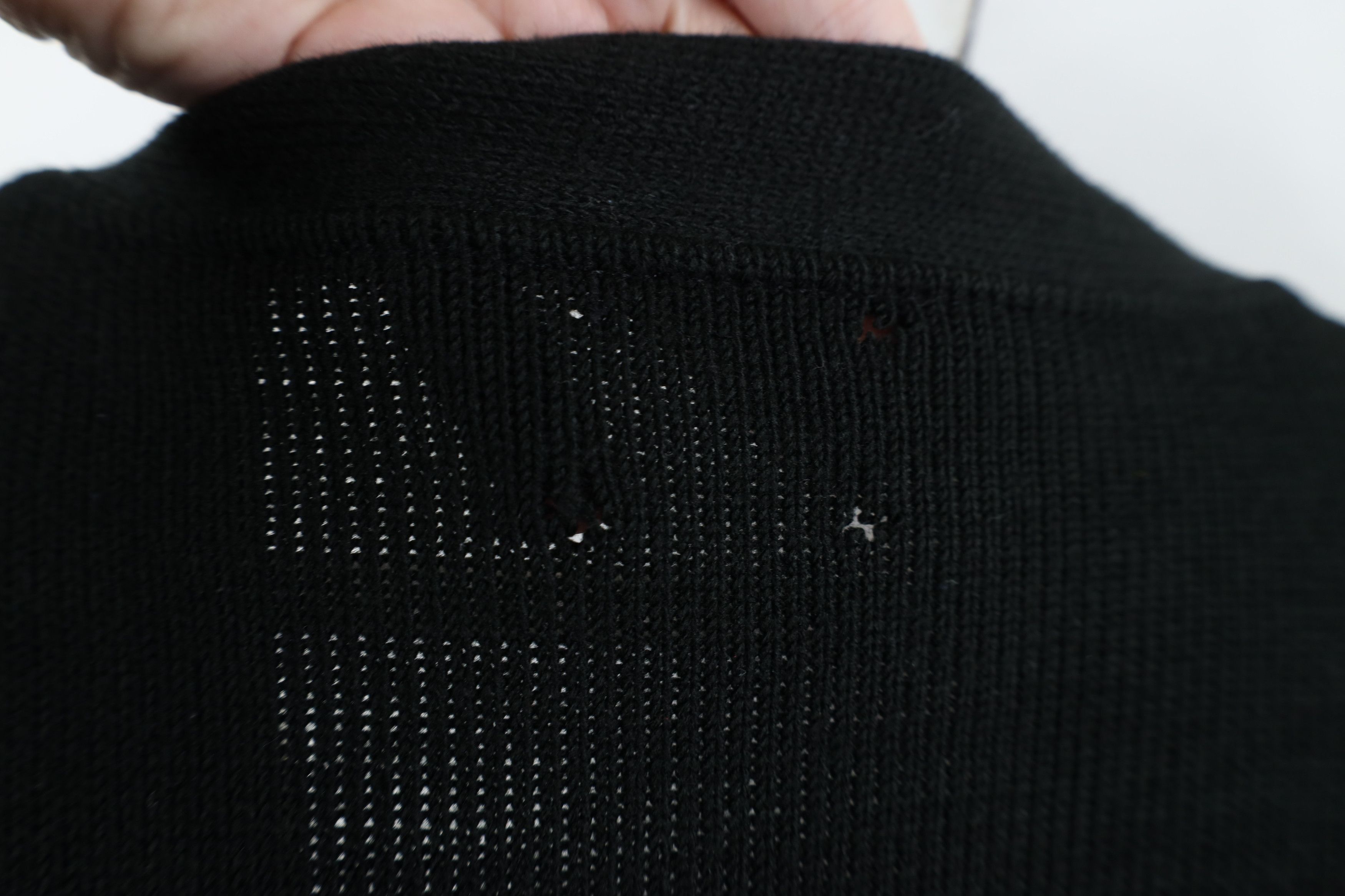Vintage Vintage 90s Streetwear Blank Knit Cardigan Sweater Black Size US XL / EU 56 / 4 - 10 Thumbnail