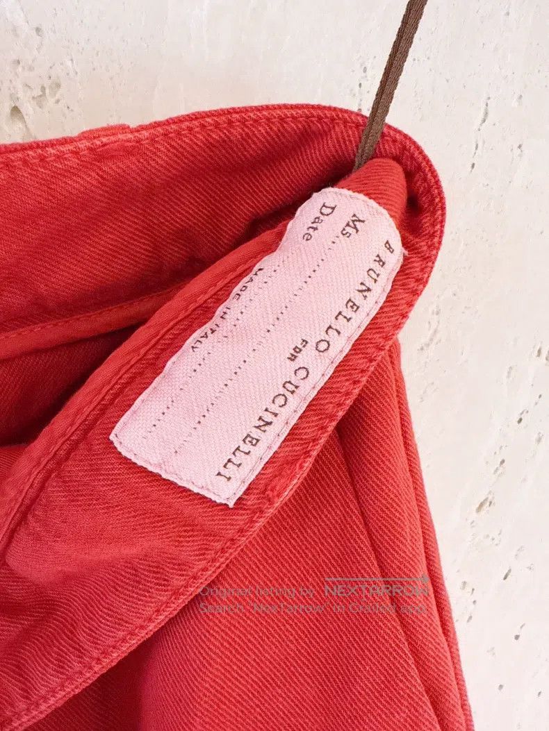 Brunello Cucinelli Brunello Cucinelli Red cotton linen shorts Size 25" / US 0 / IT 36 - 8 Thumbnail