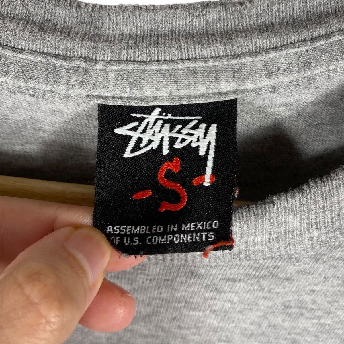 Stussy × Vintage Vintage 00's STUSSY Signature Logo Long Sleeve Tee Shirt Size US S / EU 44-46 / 1 - 6 Thumbnail