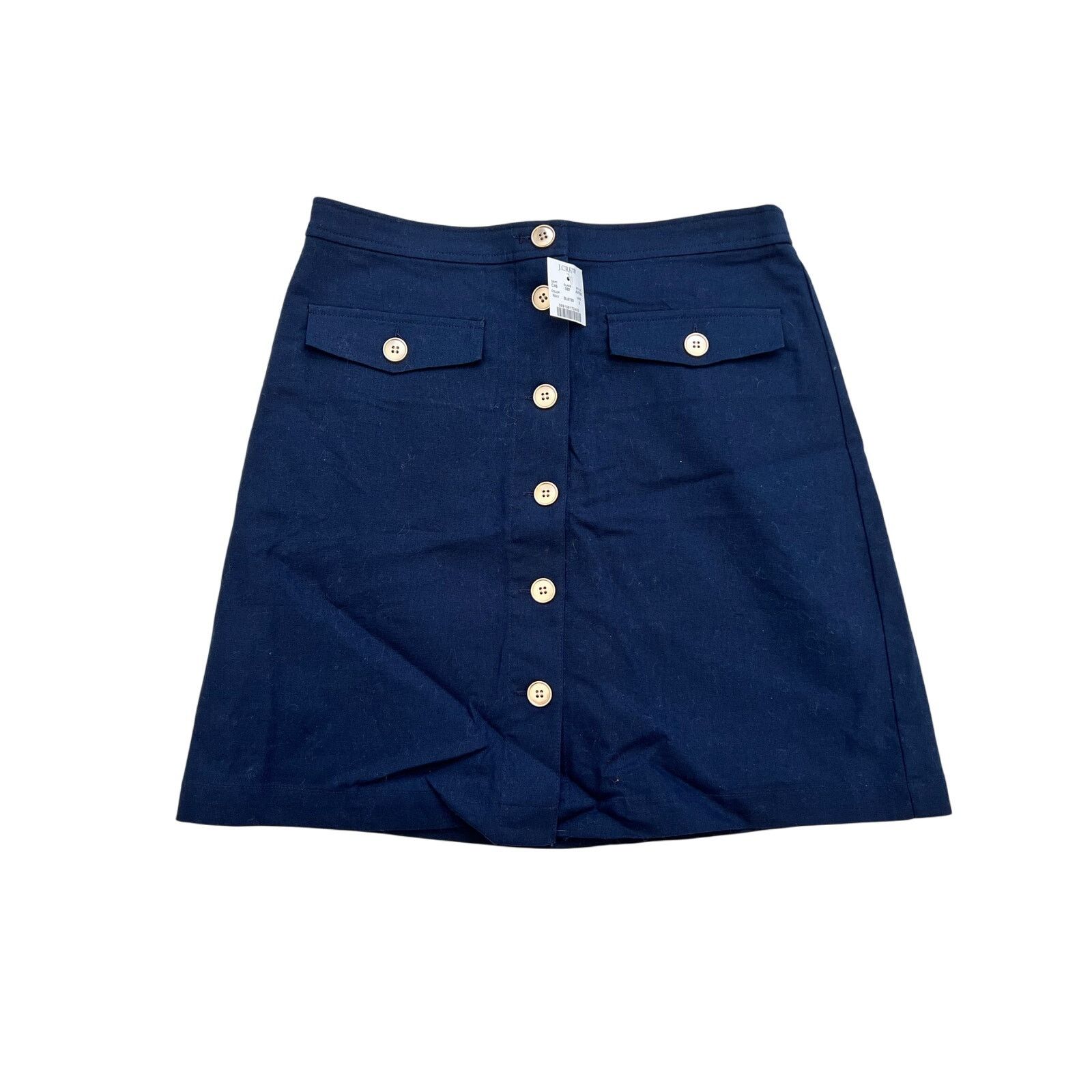 J.Crew J. Crew A-Line Linen Blend Mini Skirt NWT Size 2 Size 26" / US 2 / IT 38 - 1 Thumbnail