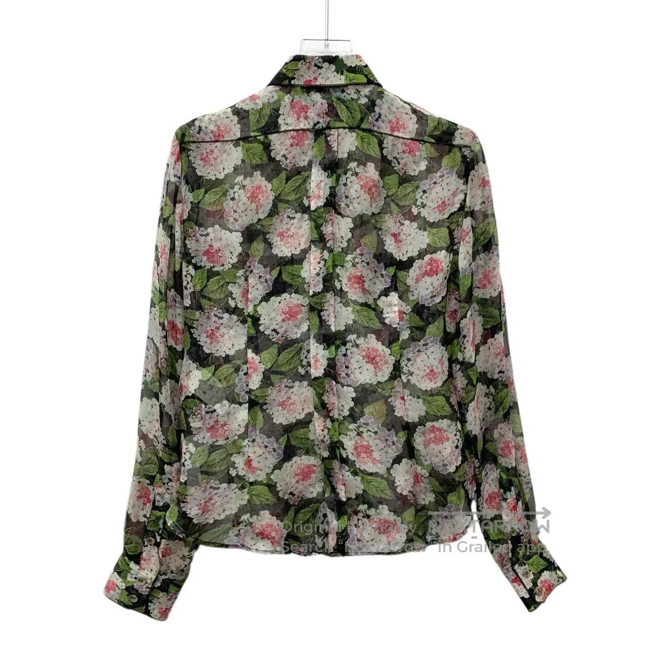 Dolce & Gabbana Dolce Gabbana Multicolor Floral Printed Silk Notched Lapel Size XS / US 0-2 / IT 36-38 - 2 Thumbnail
