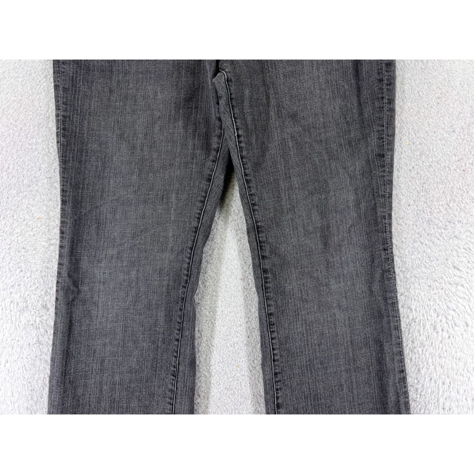 Vintage Sasson Womens Jeans Bootcut Cotton Blend 31x28 Gray Denim 2010s Fall Summer Spring Winter Regular Fit Size 32" / US 10 / IT 46 - 3 Thumbnail