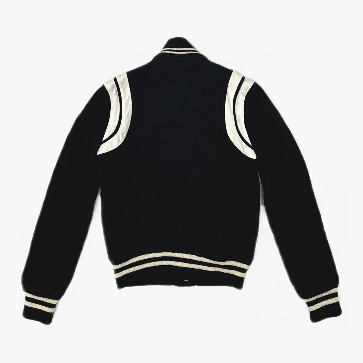 Saint Laurent Paris Saint Laurent black wool varsity jacket Size XXS / US 00 / IT 34 - 2 Thumbnail