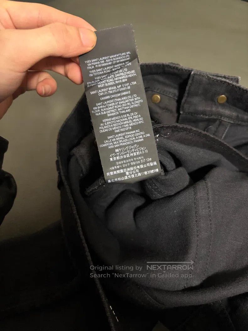 Other Saint Laurent Paris Retro Black and Grey Faded Basic Denim Size US 32 / EU 48 - 8 Thumbnail