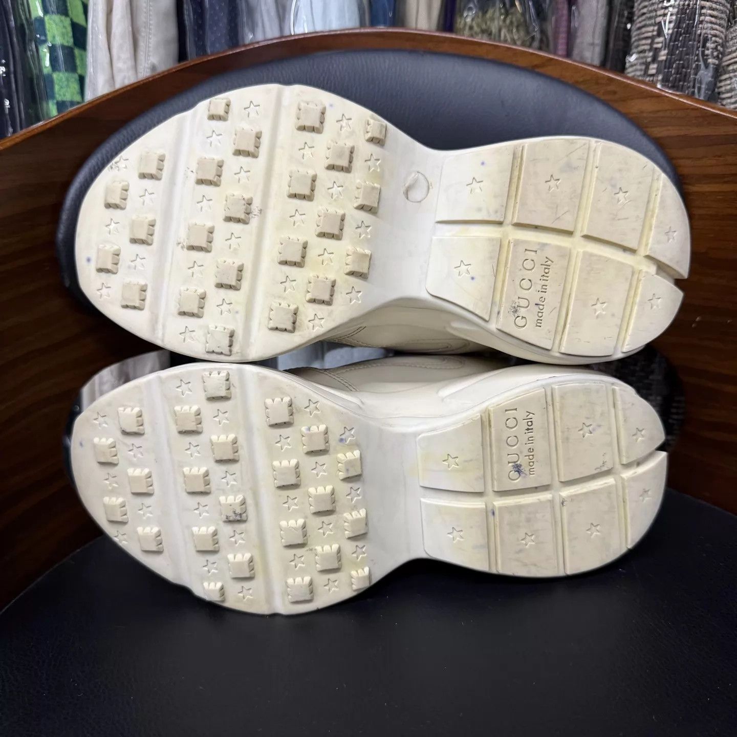 Gucci Gucci Classic Belted Ivory White Dad Sneaker 35.5 Size US 5 / IT 35 - 9 Thumbnail