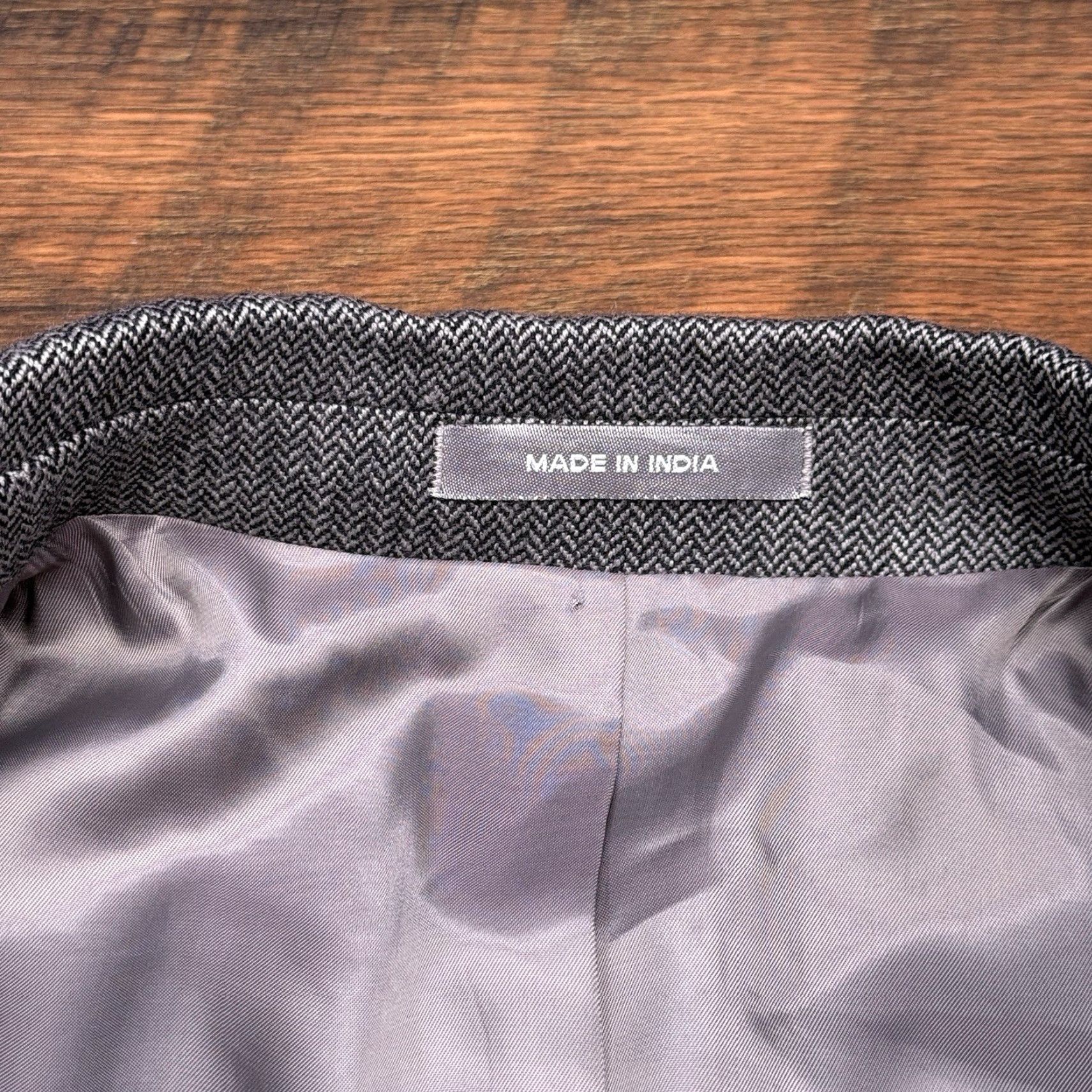 Ralph Lauren Lauren Ralph Lauren Blazer Sport Coat Jacket Short Gray Tweed Herringbone Wool 42 Regular Men's Size US 42 / EU 58 - 5 Thumbnail