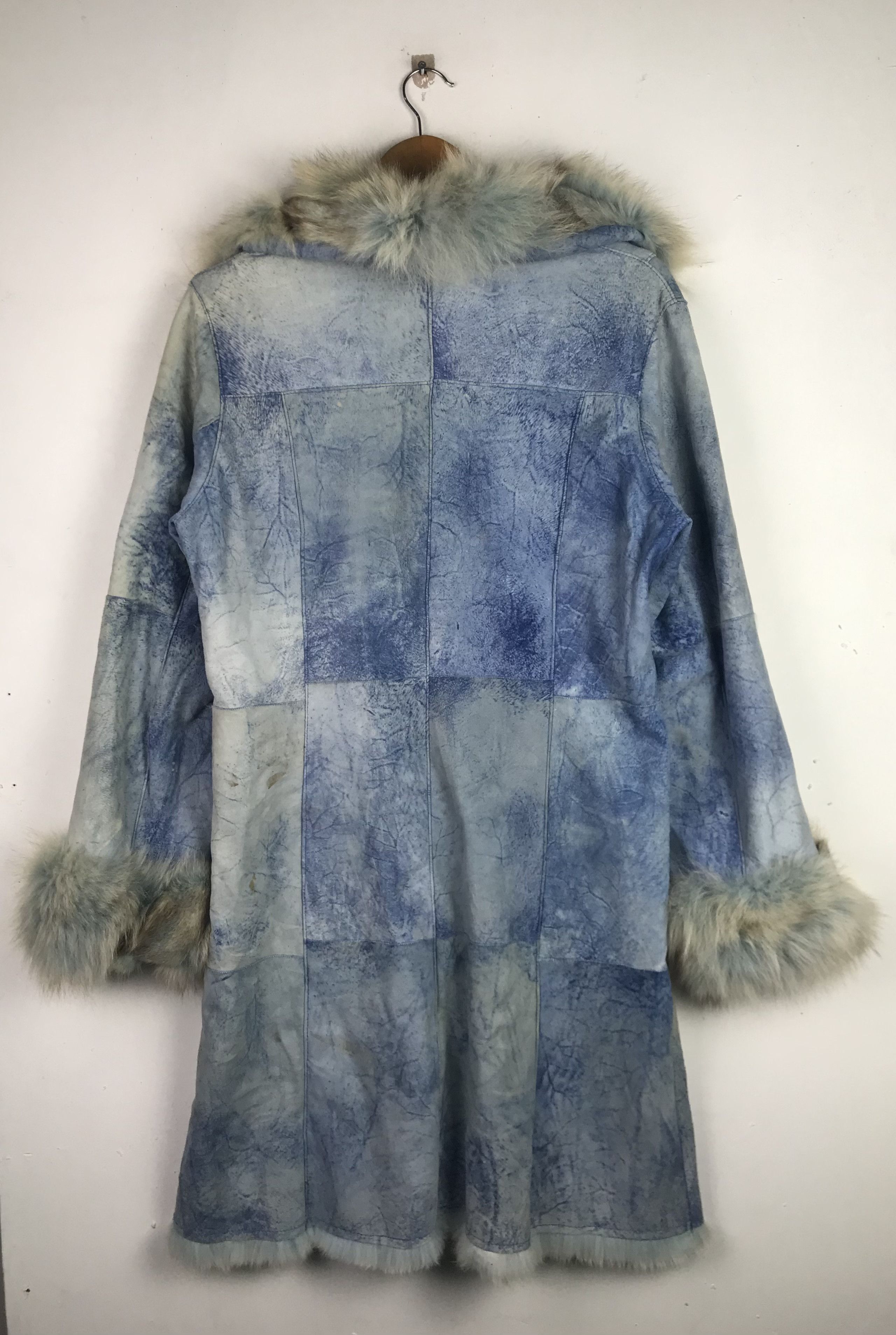 Genuine Leather Vintage Leather Avant Garde Fur Mohair Long Jacket Size M / US 6-8 / IT 42-44 - 2 Thumbnail