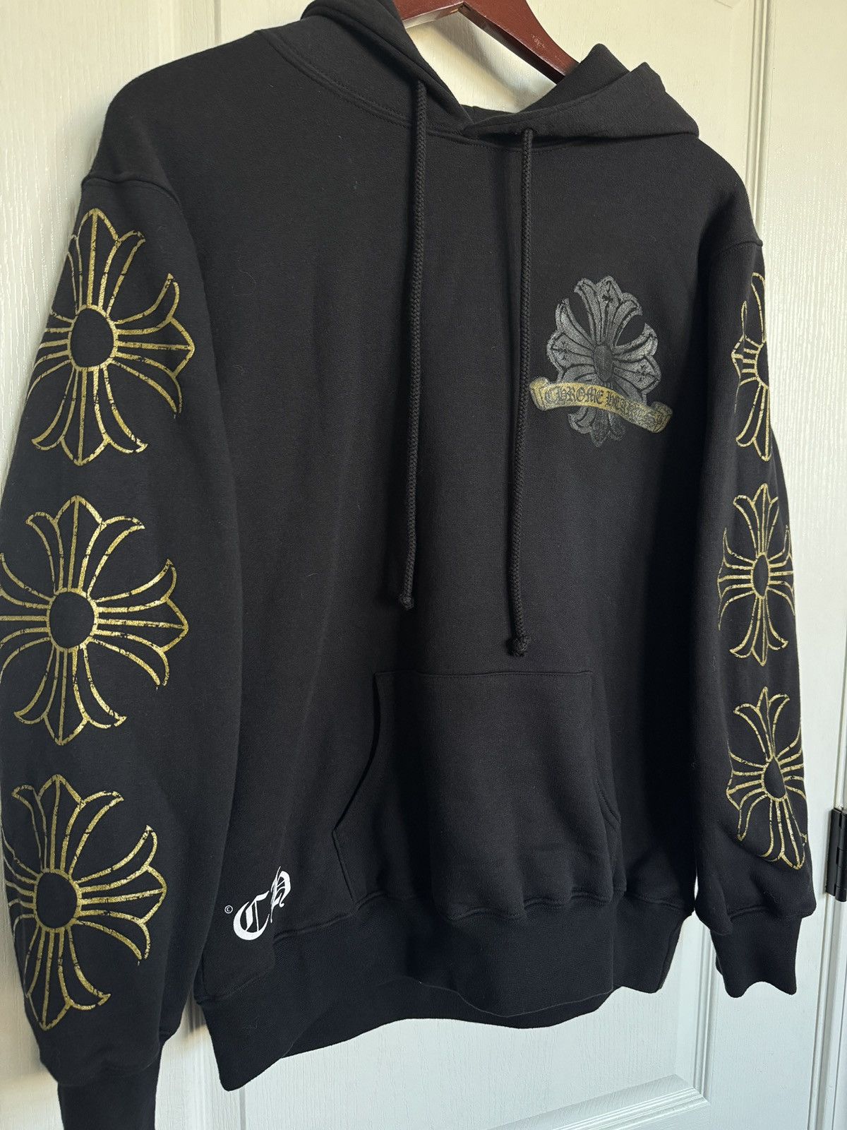 Chrome Hearts Chrome Hearts Gold Horse Shoe Cross Dagger Thermal Hoodie Size US M / EU 48-50 / 2 - 6 Thumbnail