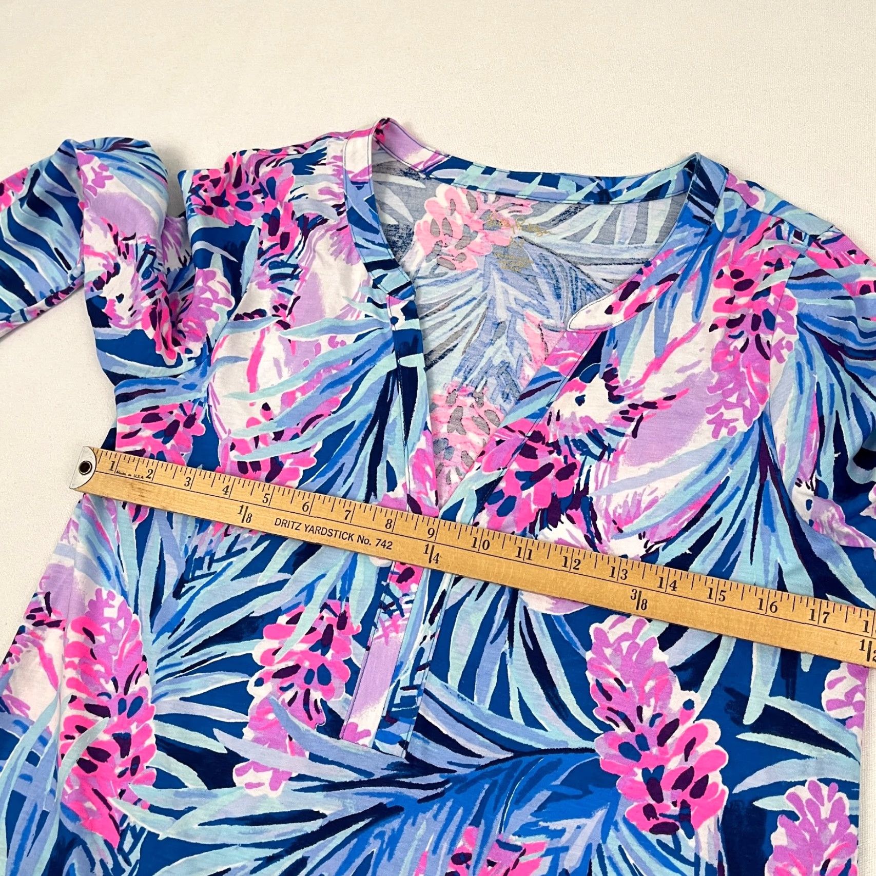 Lilly Pulitzer Lilly Pulitzer Daphne Tunic Dress Medium Peacock Tweethearts Summer Prep Womens Size M / US 6-8 / IT 42-44 - 5 Thumbnail
