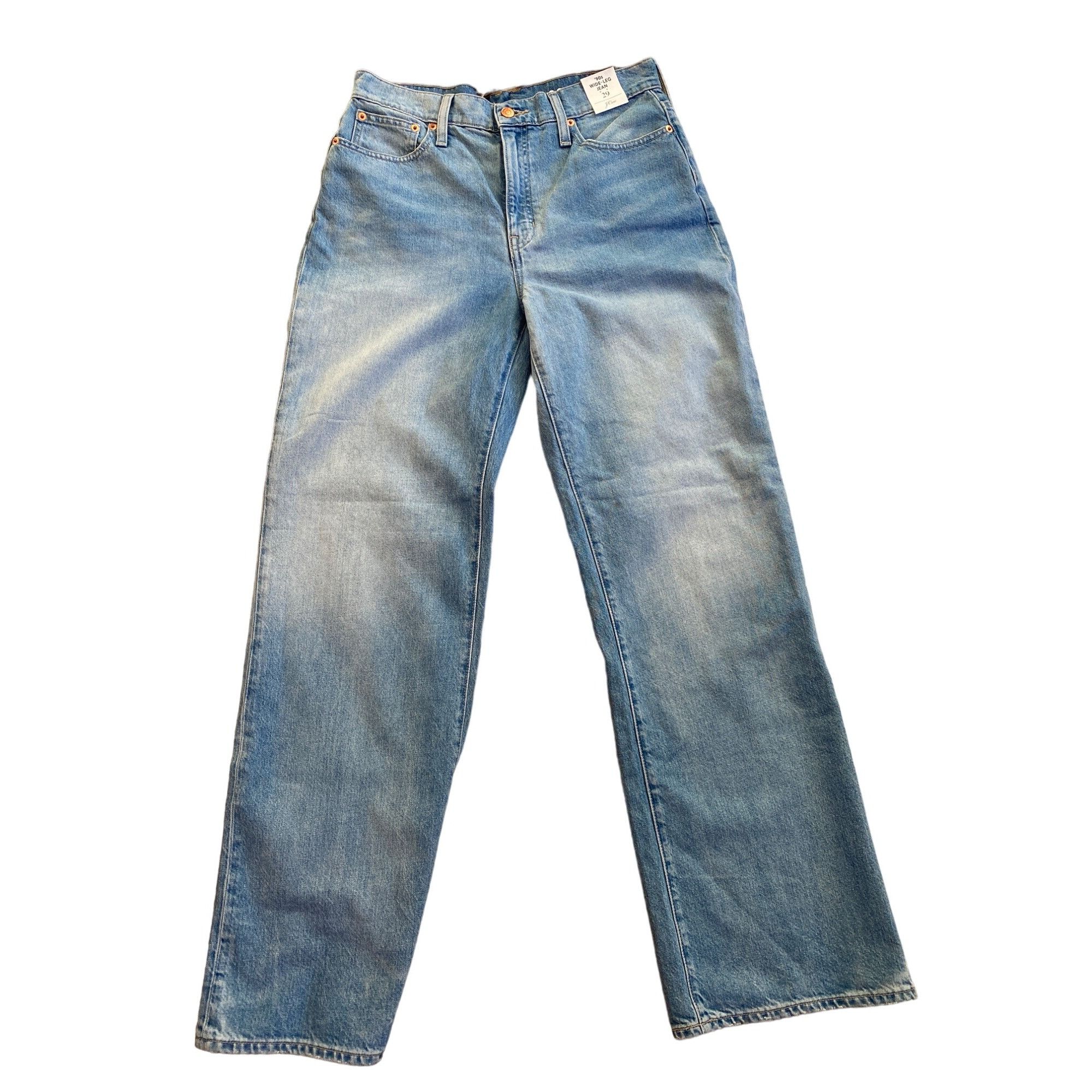 J.Crew NWT J.Crew $138 Women's 29 High-rise '90s wide-leg Jeans Med Size 29" - 10 Thumbnail