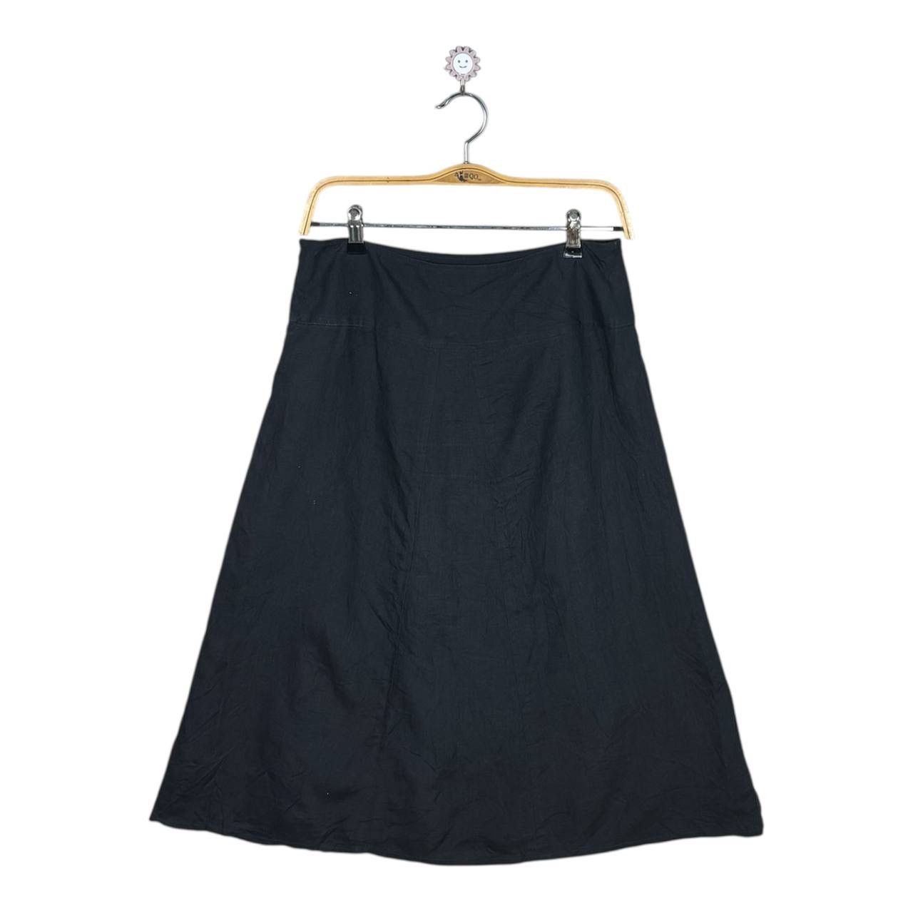 Margaret Howell Margaret Howell Black Midi Skirt Size 31" - 2 Thumbnail