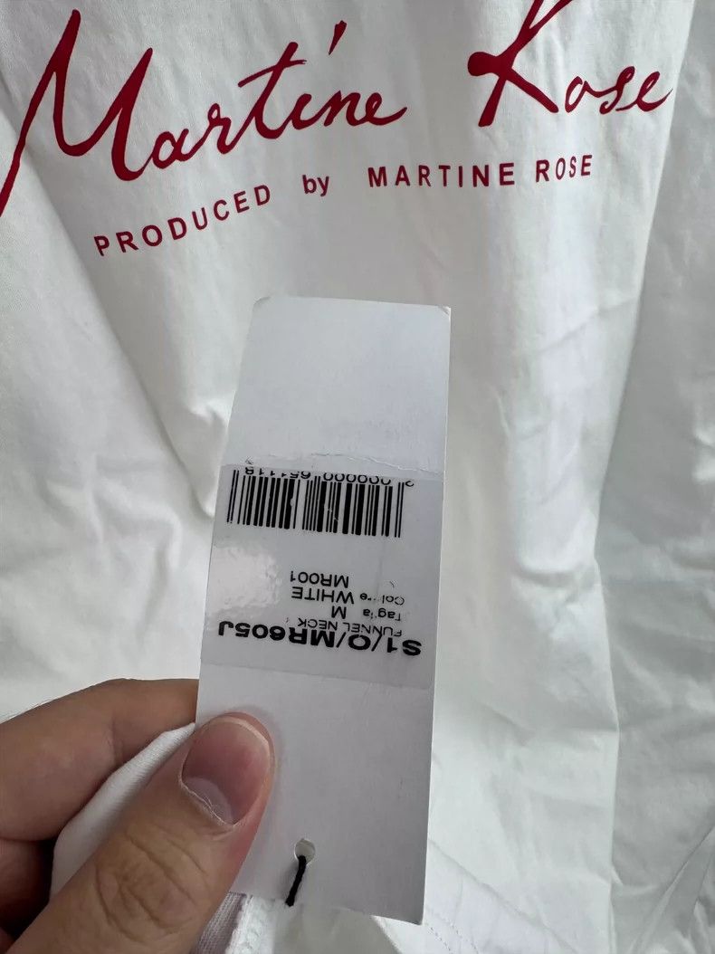 Martine Rose Martine rose Classic white and red logo long sleeve Size US M / EU 48-50 / 2 - 7 Thumbnail