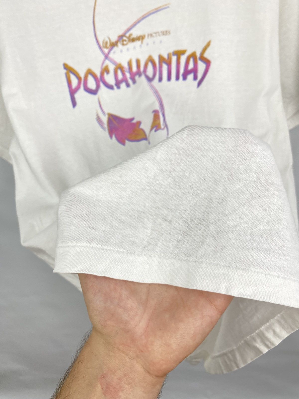 Hanes 🇺🇸 Vintage 90s Pocahontas Walt Disney Pictures Movie T-Shirt Size US L / EU 52-54 / 3 - 10 Thumbnail