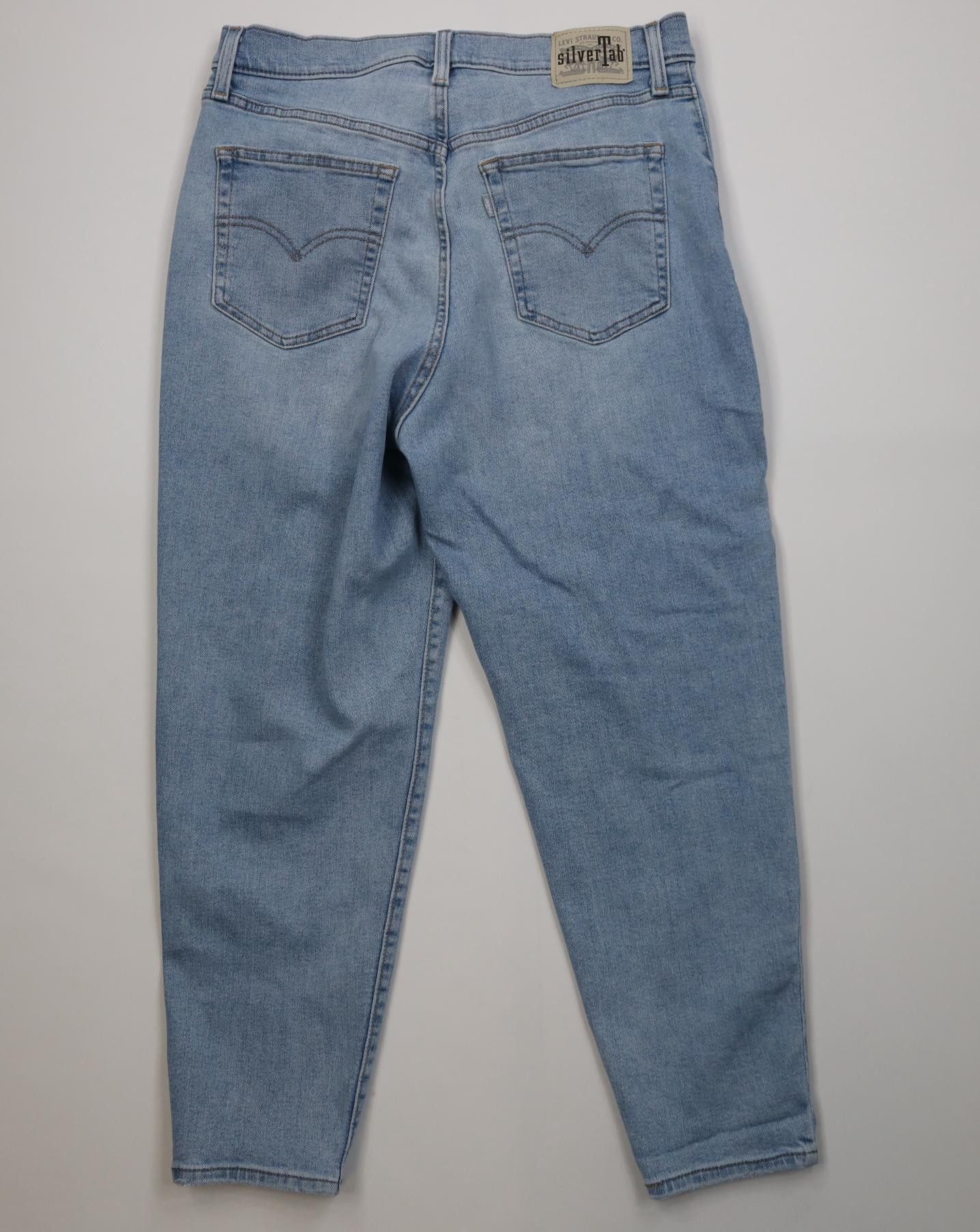 Levi's Vintage Y2K Levis SilverTab Loose Stretch Mom Jeans Blue Size 32" / US 10 / IT 46 - 9 Thumbnail