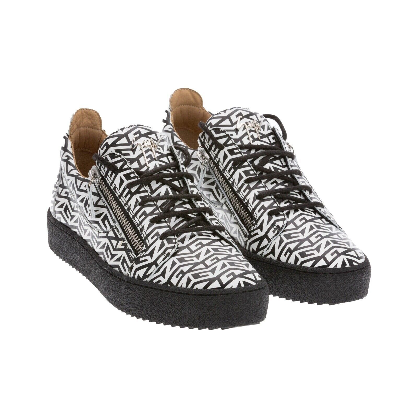 Giuseppe Zanotti Giuseppe Zanotti London Double-Zip Leather Sneakers Size US 10 / EU 43 - 2 Thumbnail