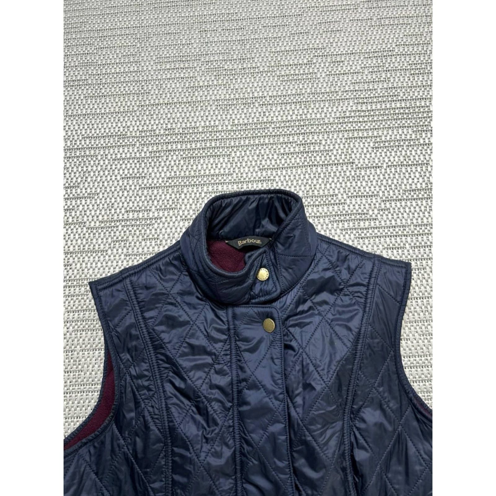 Barbour Barbour Vest Womens 6 Blue Full Zip Quilted Puffer Size M / US 6-8 / IT 42-44 - 2 Thumbnail
