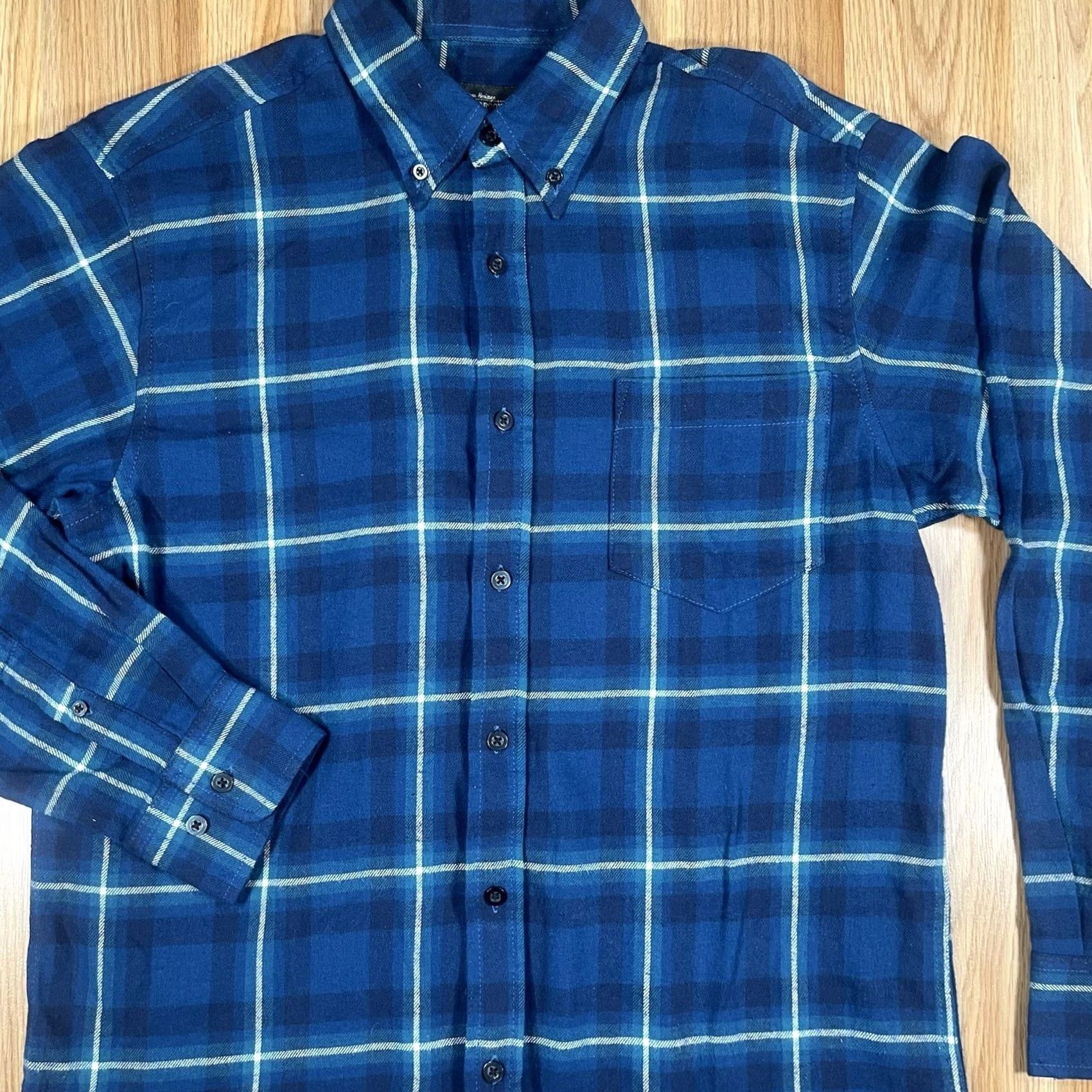 Brooks Dawson & Brooks Flannel Shirt Medium M Plaid Cotton Long Sleeve Button Down Mens Size US M / EU 48-50 / 2 - 2 Thumbnail