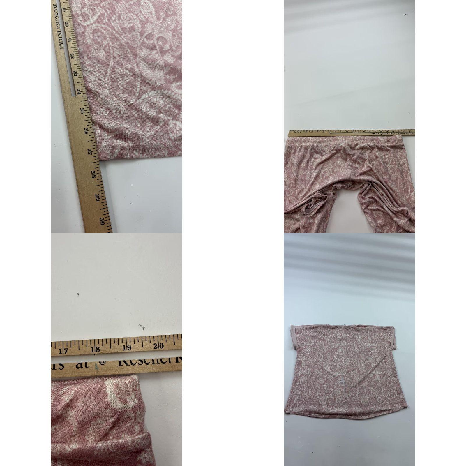 Lucky Brand Lucky Brand Pajama Set Womens 2XL Pink Paisley Lounge Shirt Pants Soft Sleepwear Size XXL / US 16-18 / IT 52-54 - 8 Thumbnail