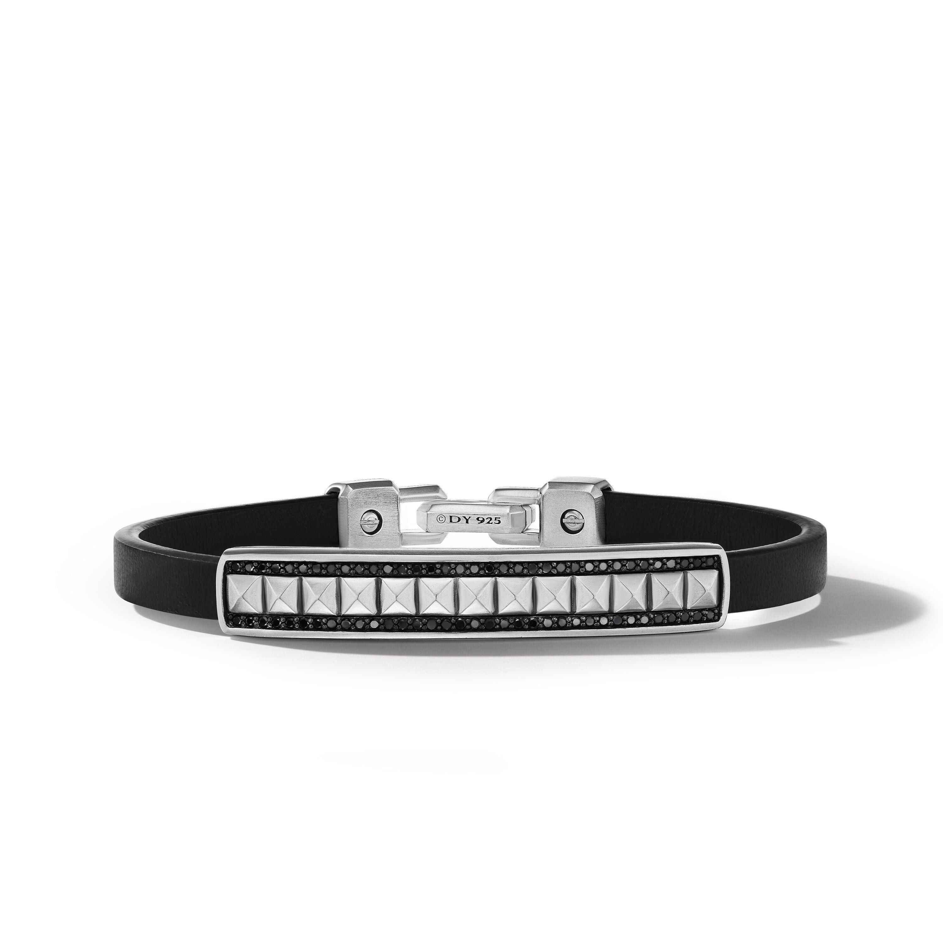 David Yurman o1w1db10526 B25876/Size:S/Pyramid Bracelet in Silver/Black Size ONE SIZE - 1 Thumbnail
