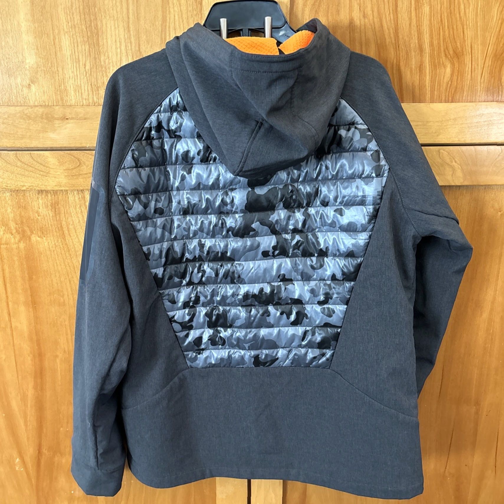 Superdry Superdry Men Jacket 2XL Charcoal Gray Grit Camo Mountain Softshell Hybrid Hooded Size US XXL / EU 58 / 5 - 5 Thumbnail
