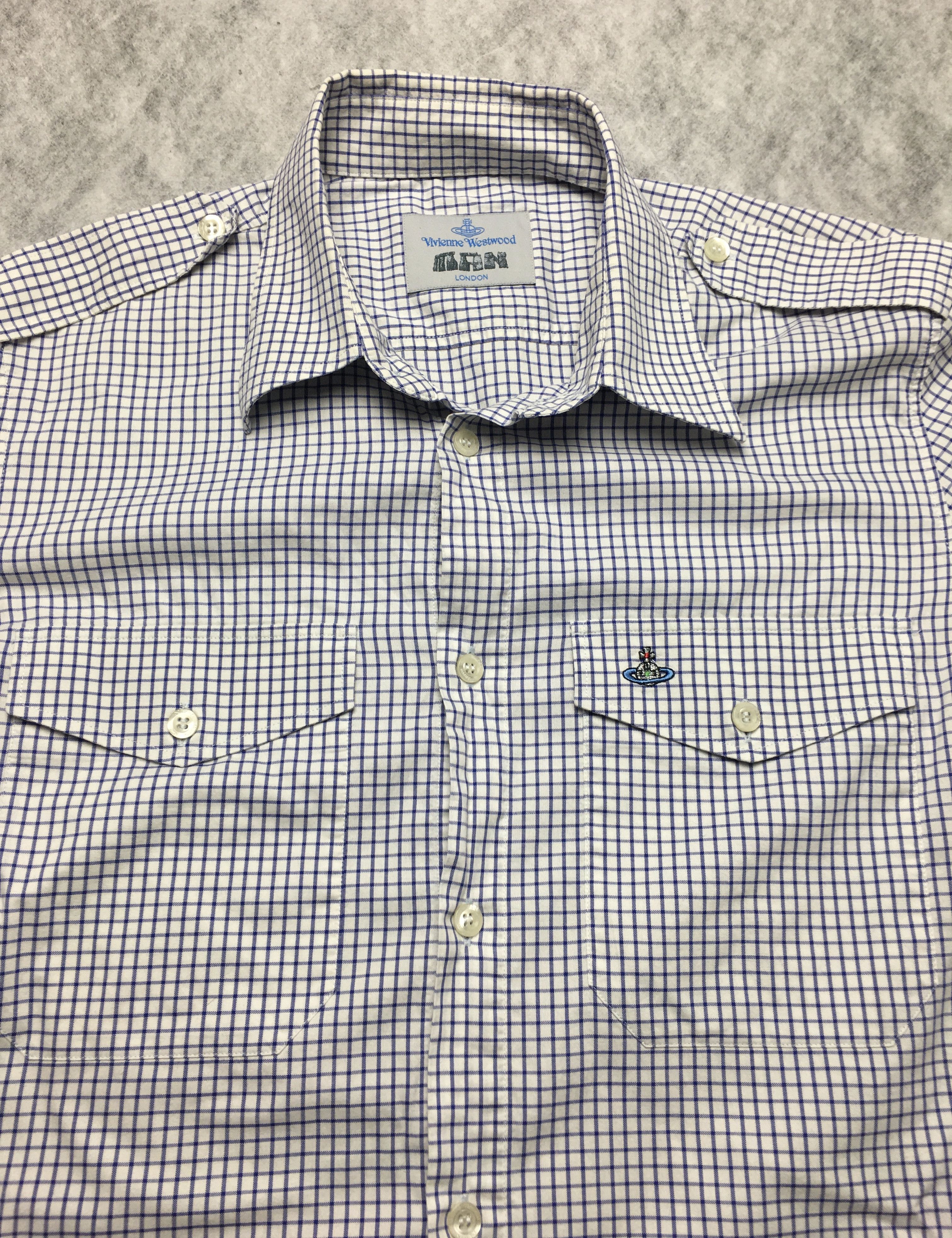 Vivienne Westwood Vivienne Westwood Checkered Short Sleeve Mens Shirt Size III Size US M / EU 48-50 / 2 - 5 Thumbnail