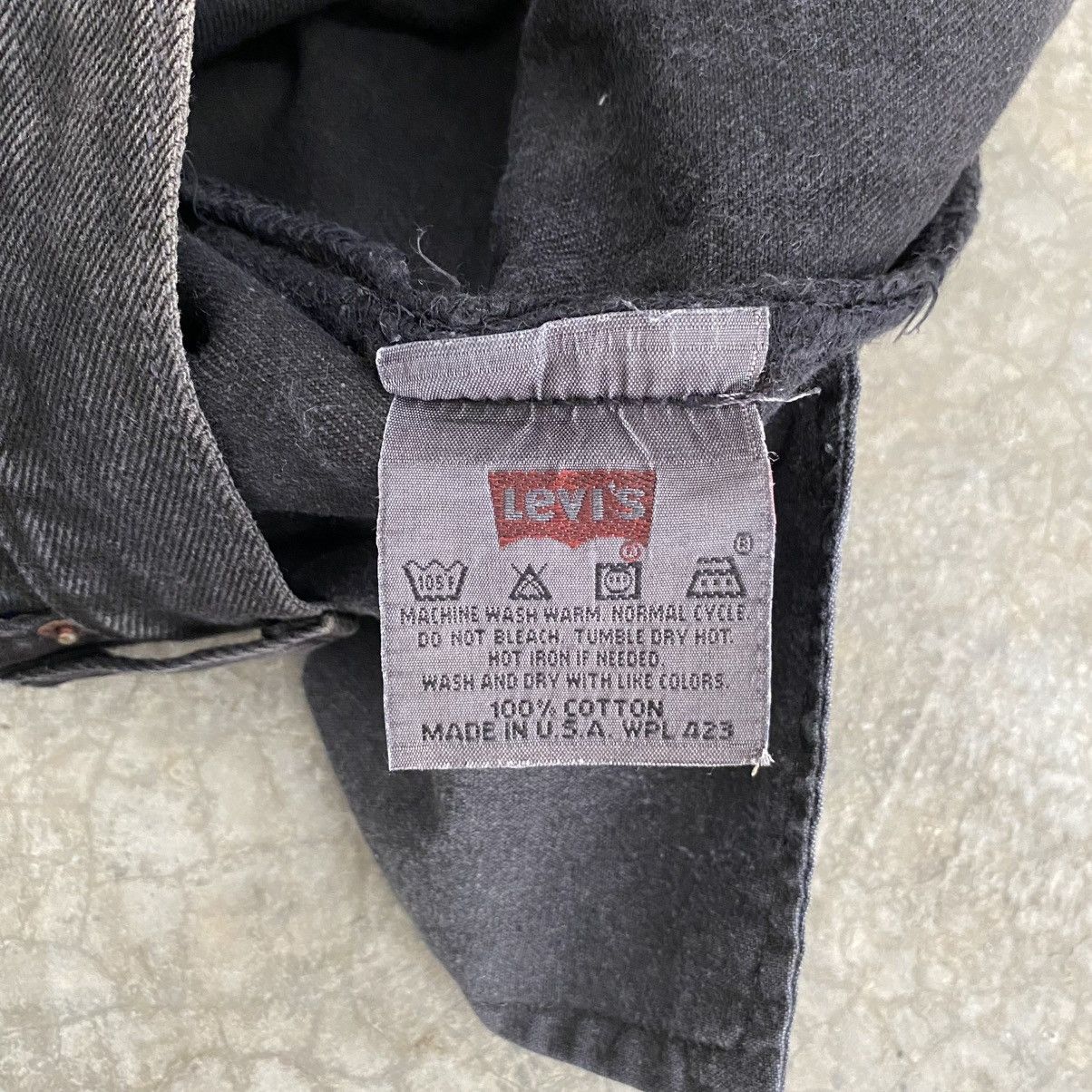 Levi's Vintage 1995 Levis 501 Over Dyed Black Denim Jeans Size US 28 / EU 44 - 14 Thumbnail