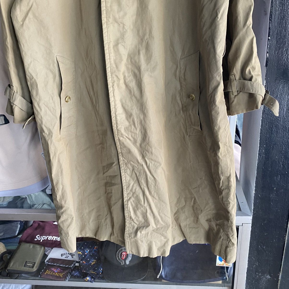 Burberry VINTAGE BURBERRY MARUZEN TOKYO Nova Check Trench Coat Beige Size US L / EU 52-54 / 3 - 6 Thumbnail