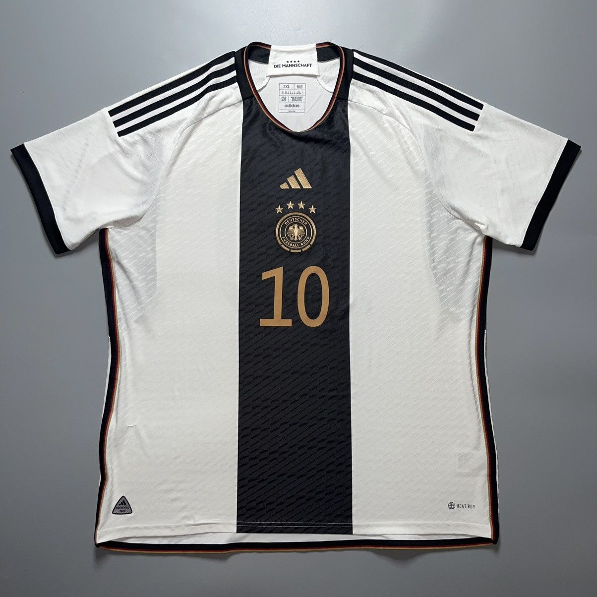 Adidas GERMANY ADIDAS 2022 WORLD CUP SOCCER HOME JERSEY #10 GNABRY Size US XXL / EU 58 / 5 - 2 Thumbnail