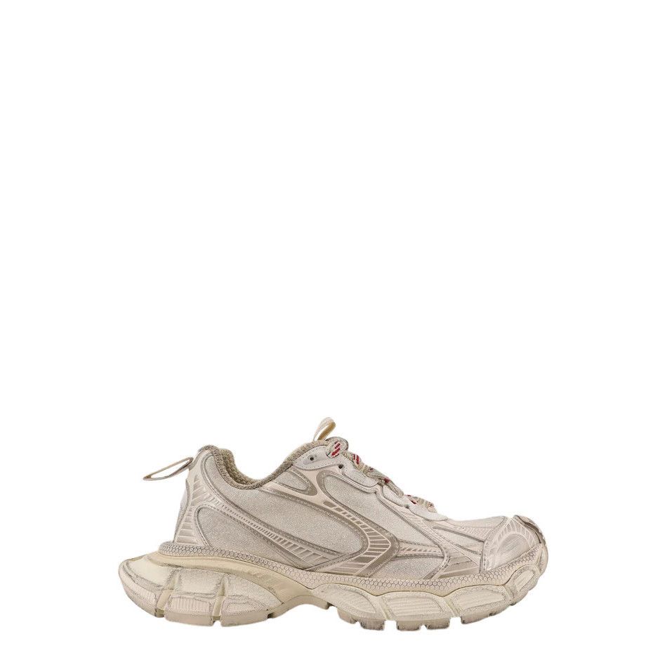 BALENCIAGA 3XL $1250 Women's Beige Low Top Sneakers New & Au