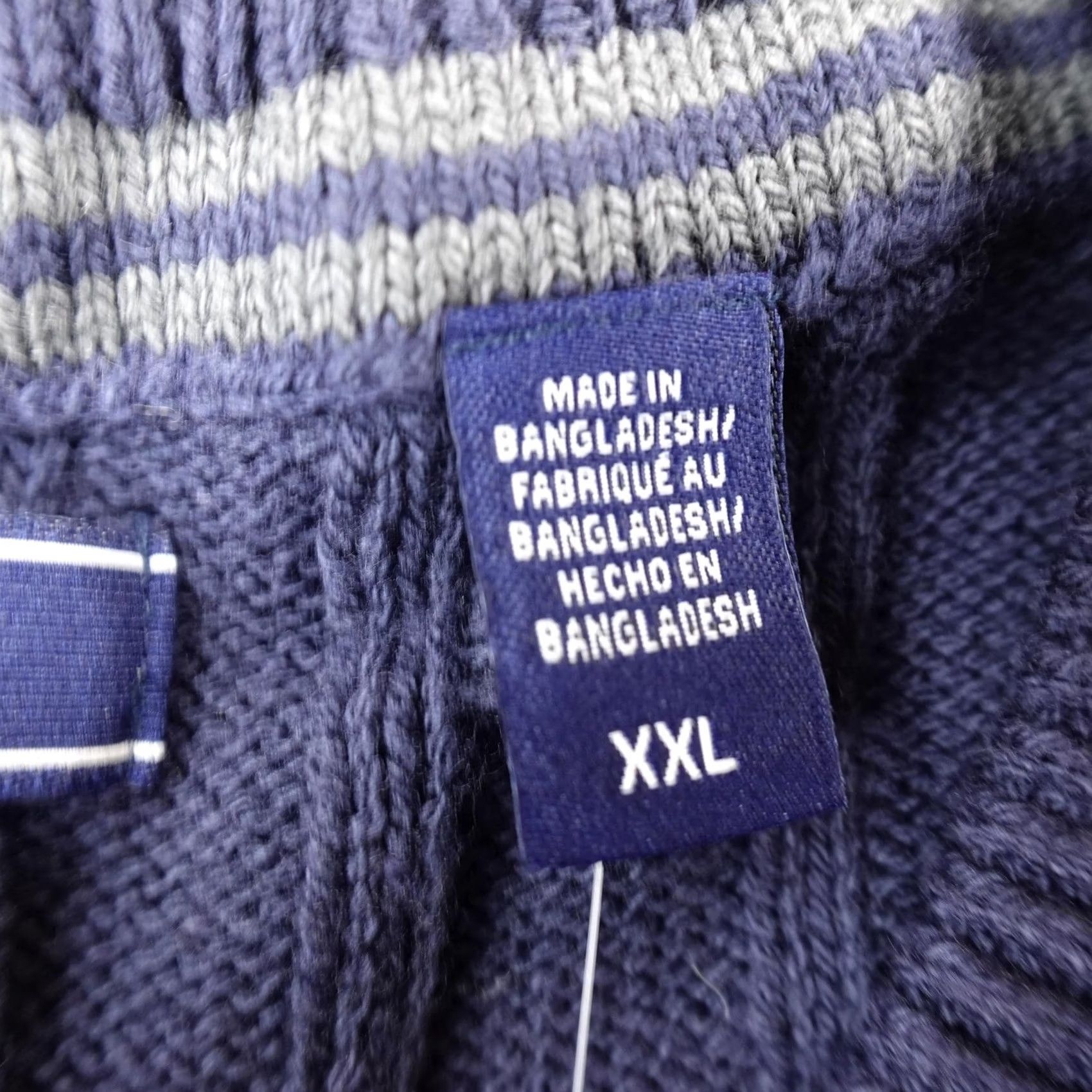 Izod IZOD Sweater Mens 2XL Blue Crewneck Pullover Knit Cable-Knit Aran Size US XXL / EU 58 / 5 - 5 Thumbnail