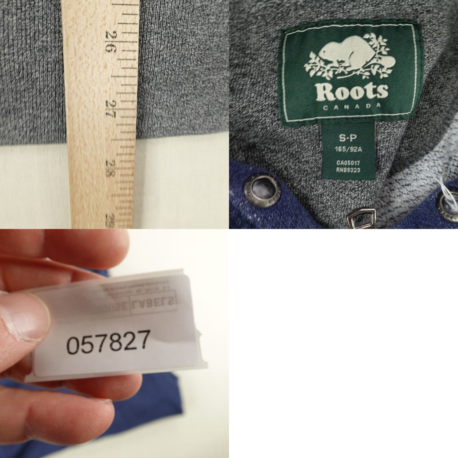 Roots VINTAGE Roots Canada Hoodie Men Small Blue 1/4 Zip Pullover Sweatshirt Outdoor Size US S / EU 44-46 / 1 - 8 Thumbnail