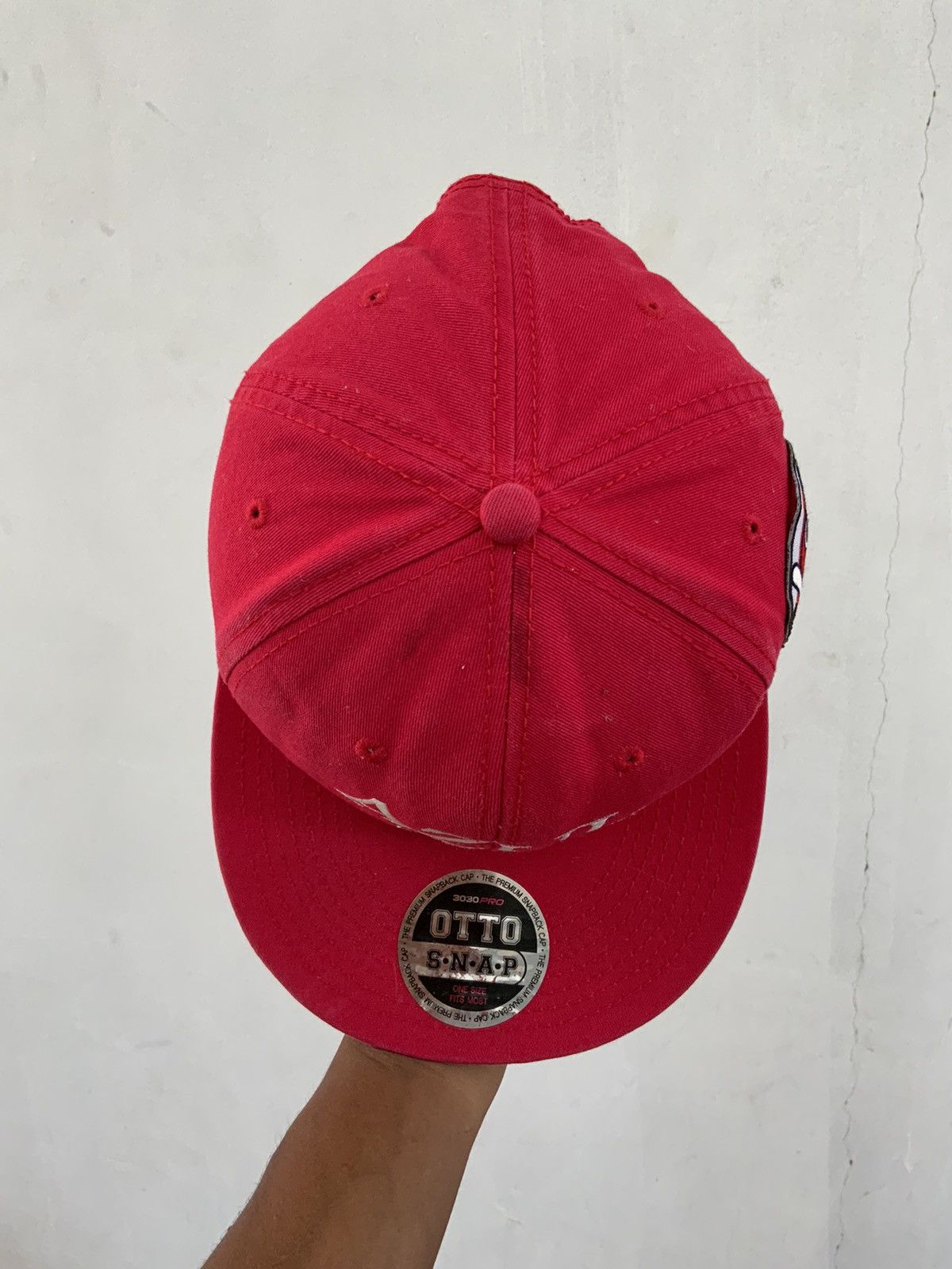 Japanese Brand AZUL by Moussy Otto Red Fade Hat Size ONE SIZE - 6 Thumbnail