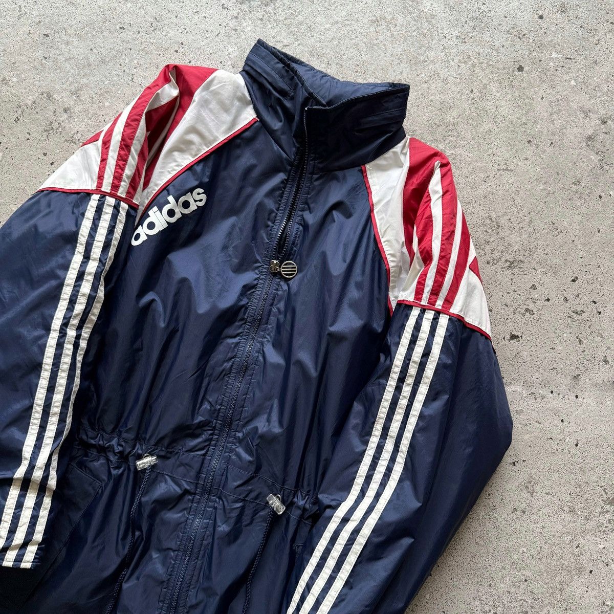 Adidas Adidas Vintage Jacket Navy Blue Zip Up Track Top 90s Retro Size US M / EU 48-50 / 2 - 3 Thumbnail